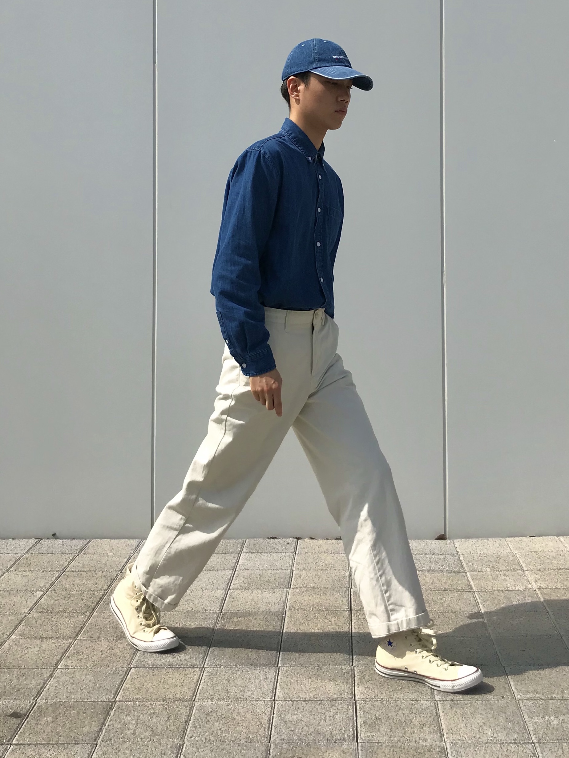 Converse Chuck 70 High Parchment 착용 스타일