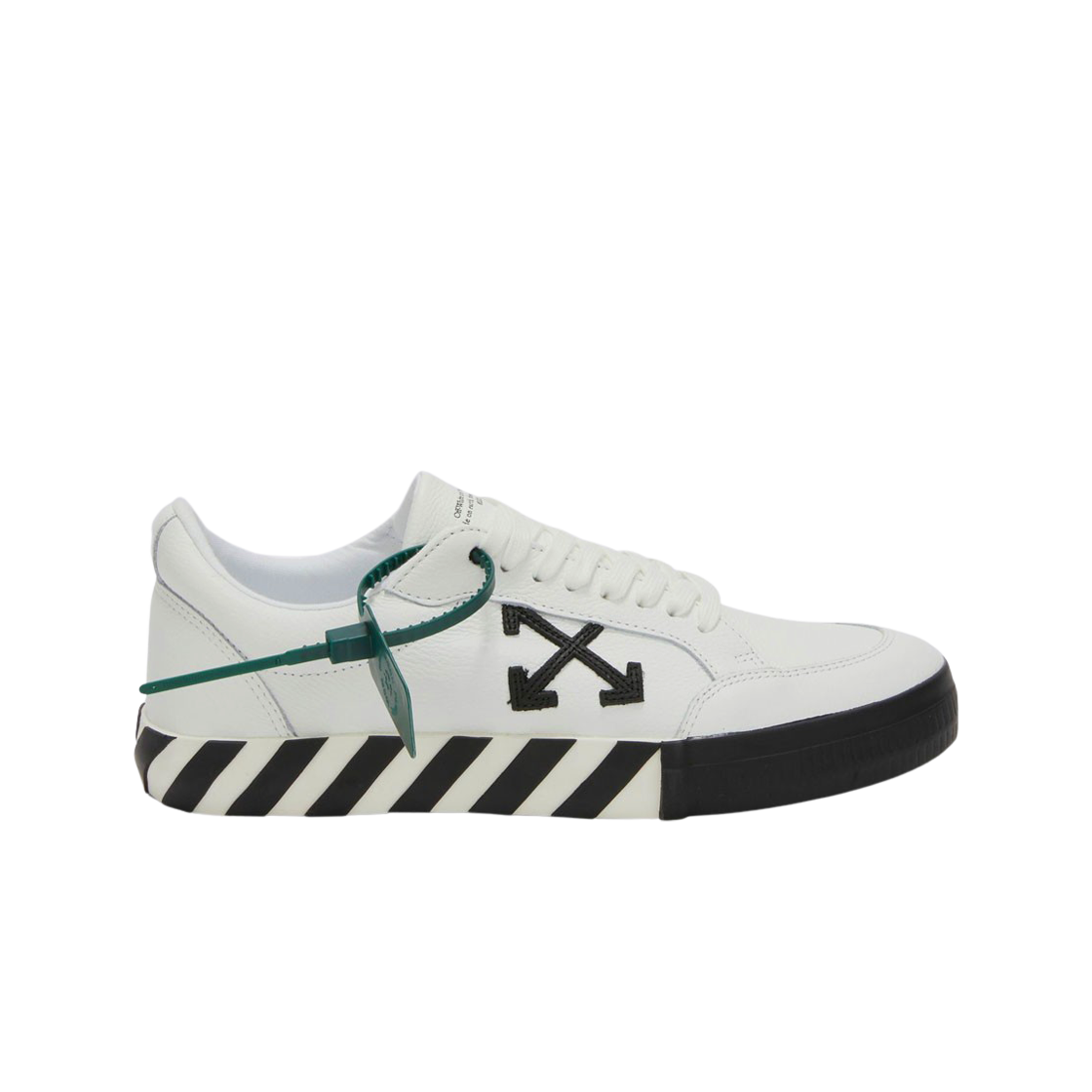 오프화이트 애로우 로우 벌크 레더 스니커즈 화이트 블랙 - 22FW(Off-White Arrow Low Vulcanized Leather Sneakers White Black - 22FW) - 1