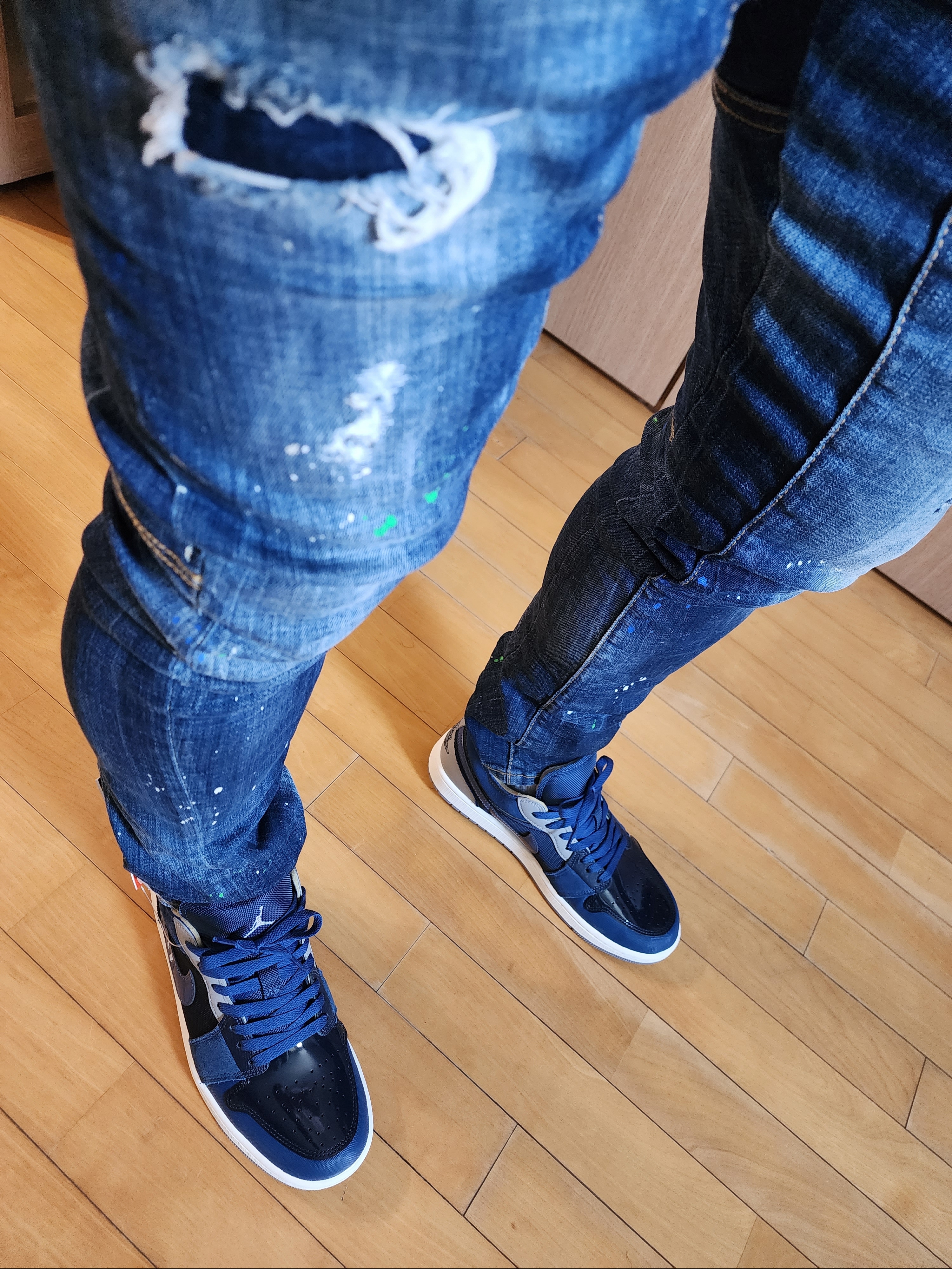 Jordan 1 Low SE Craft Obsidian 착용 스타일