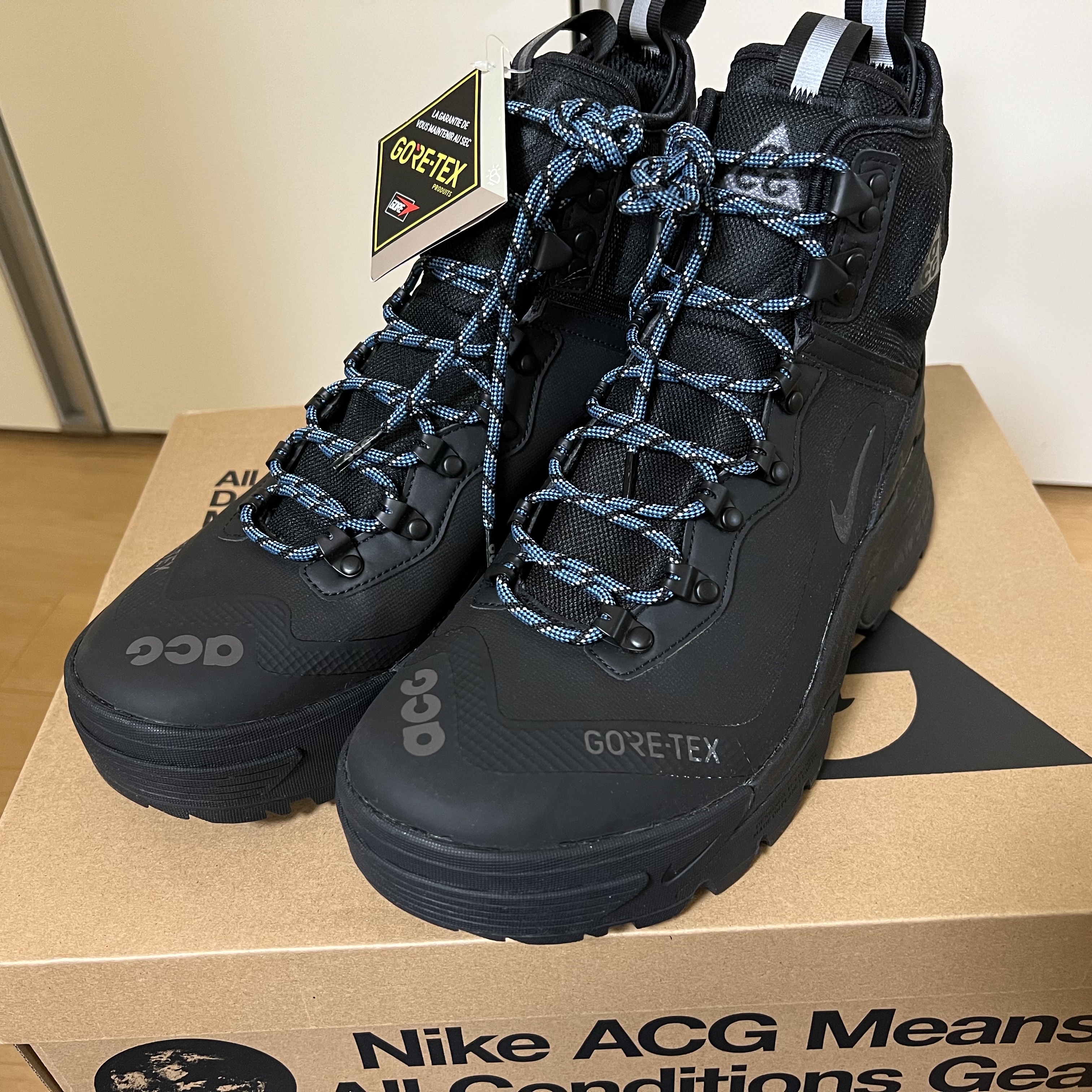 Nike ACG Air Zoom Gaiadome Gore-Tex Black 착용 스타일 - 1