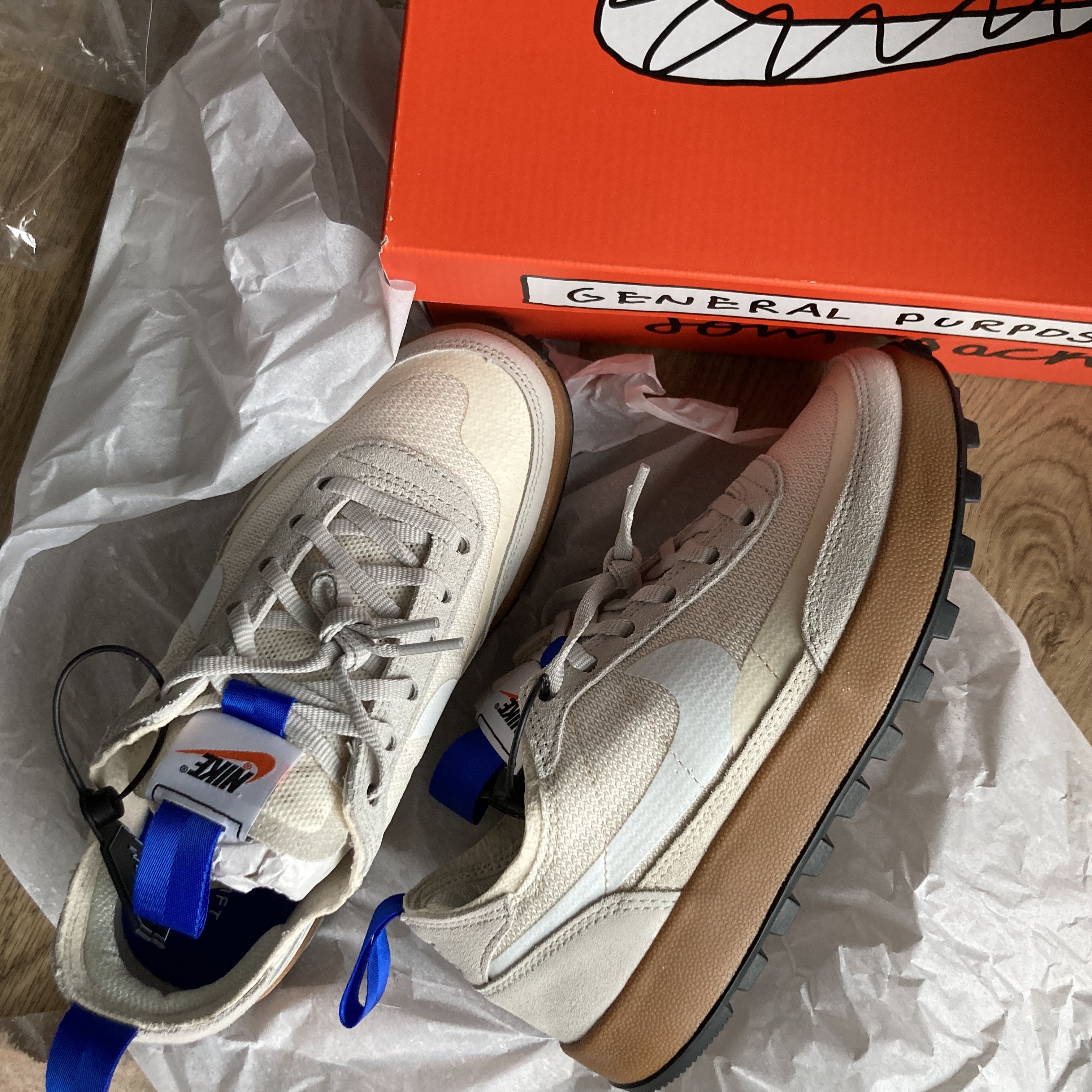 Nike x Tom Sachs General Purpose Shoe Light Cream 착용 스타일