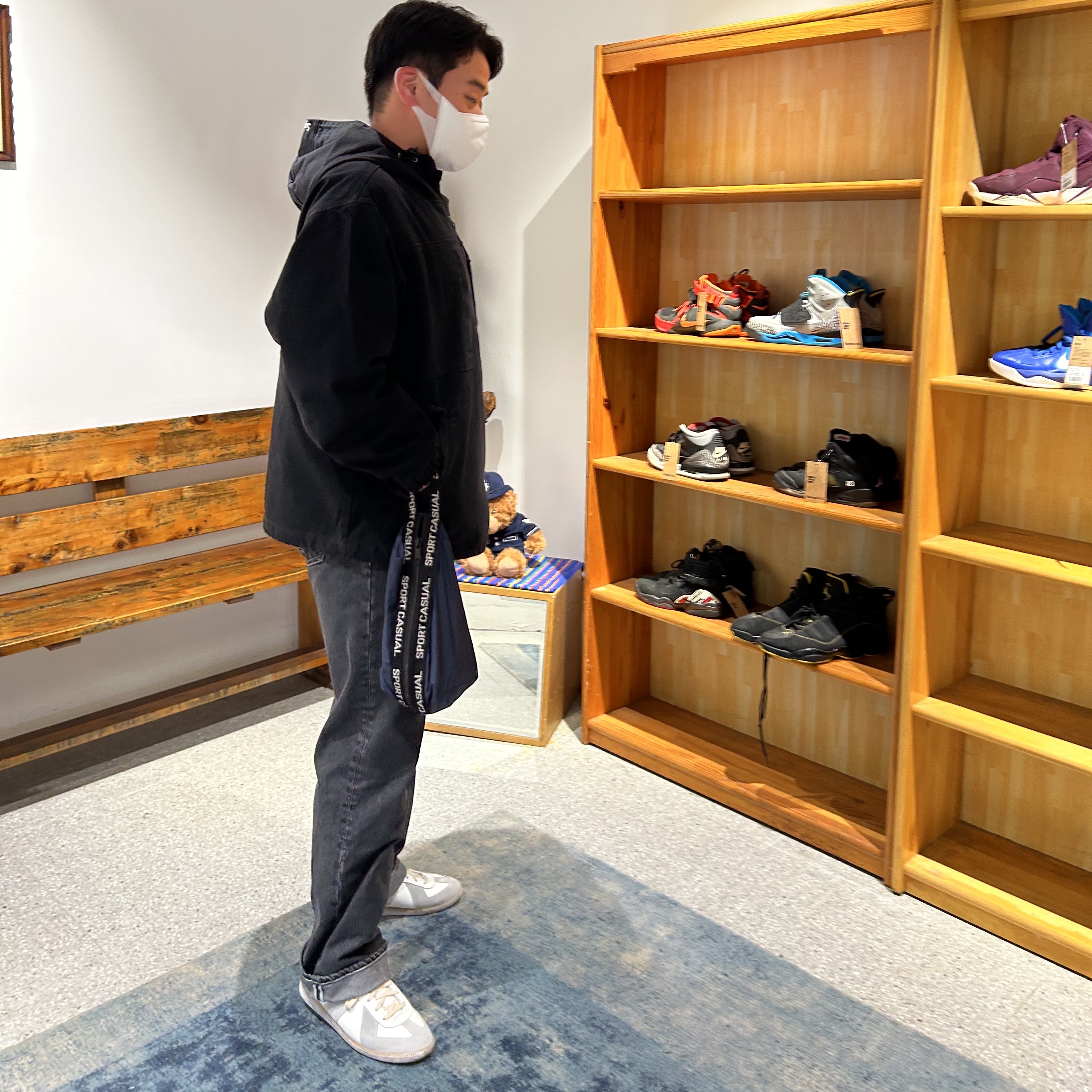 Supreme x Nike ACG Denim Pullover Black - 22FW, Maison Margiela Calfskin Replica Sneakers 착용 스타일 - 2