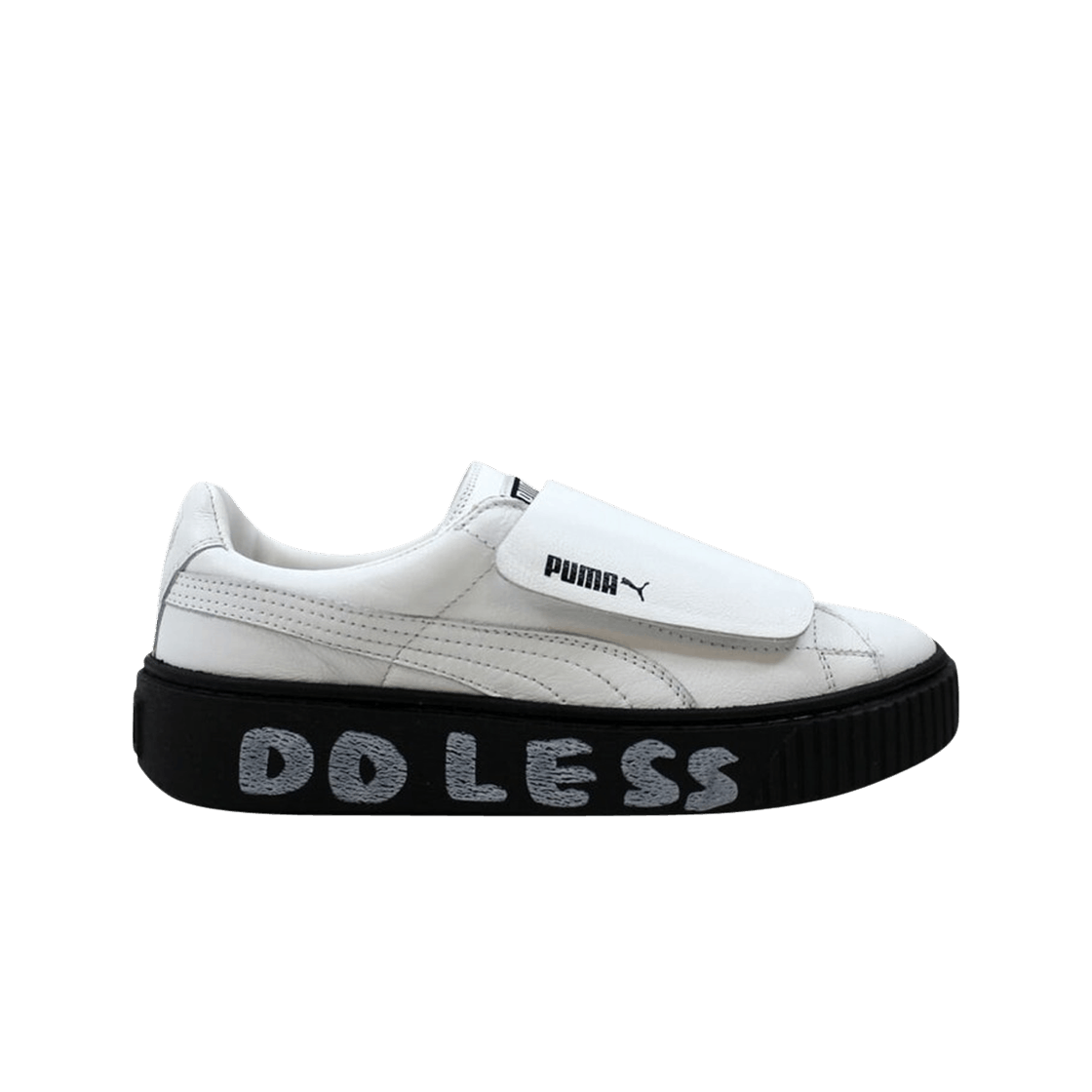 푸마 플랫폼 스트랩 SM 화이트 블랙(Puma Platform Strap SM White Black) - 1