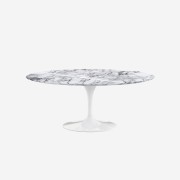 Knoll Saarinen Oval Dining Table Arabescato 183cm