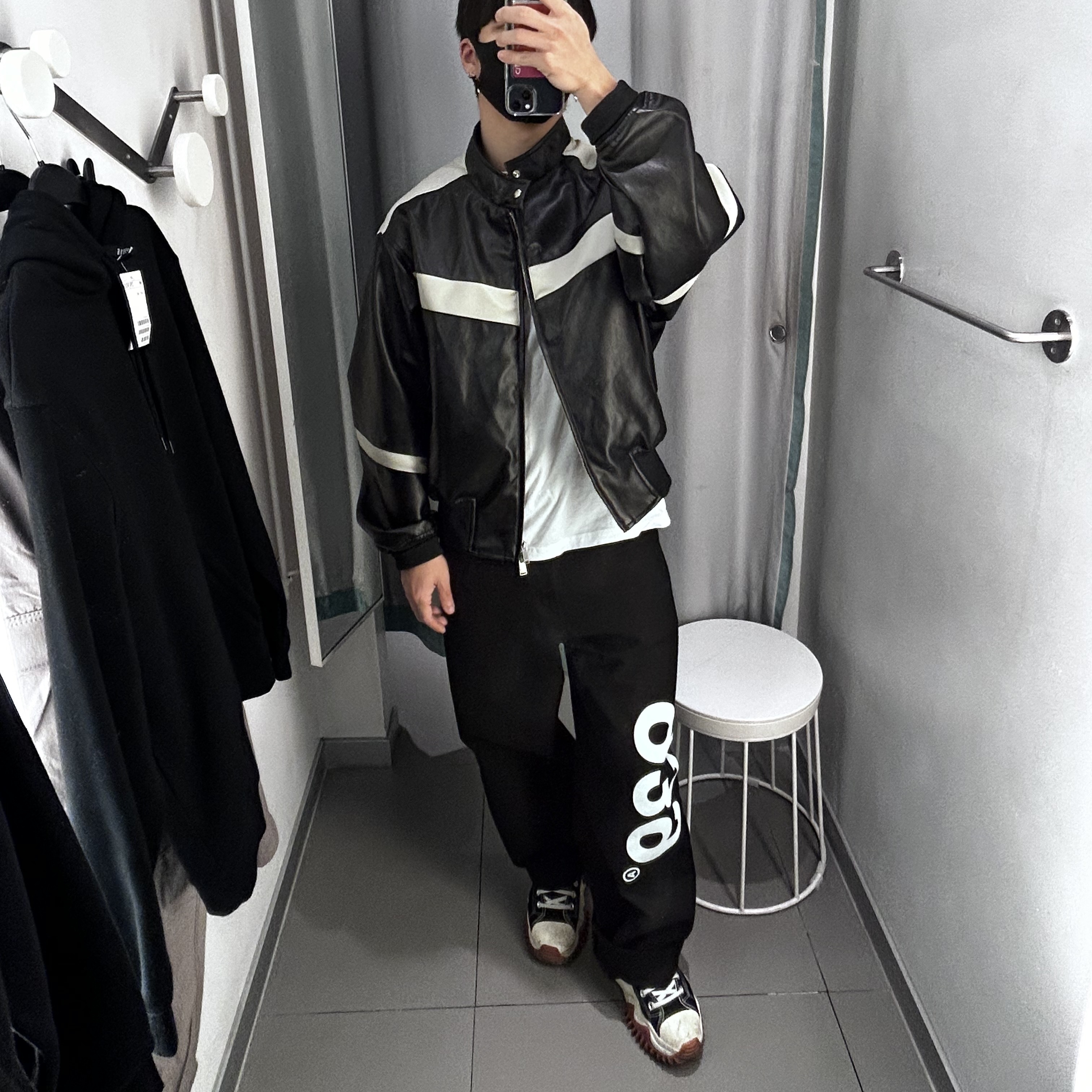 Converse Run Star Motion High Black 착용 스타일