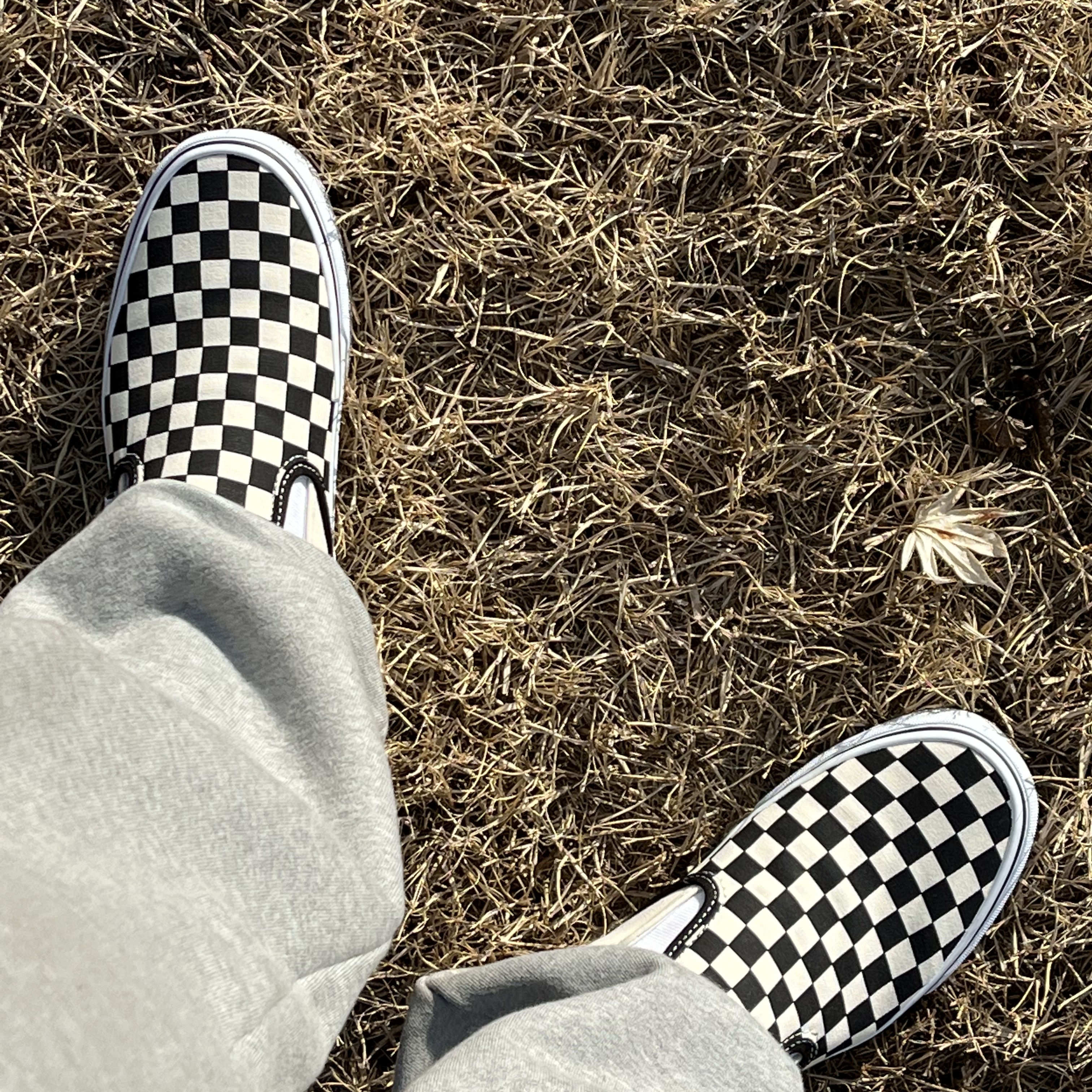 Vans Slip-On Checkerboard 착용 스타일