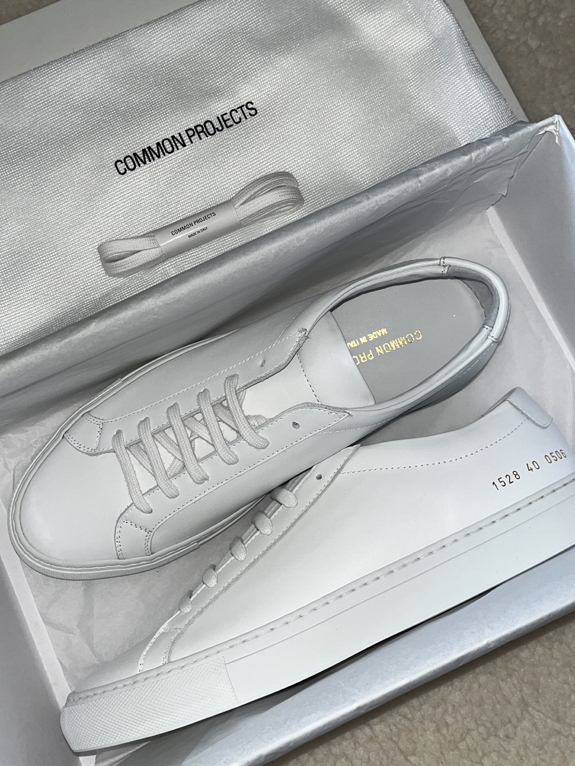 Common Projects Original Achilles Low White 착용 스타일