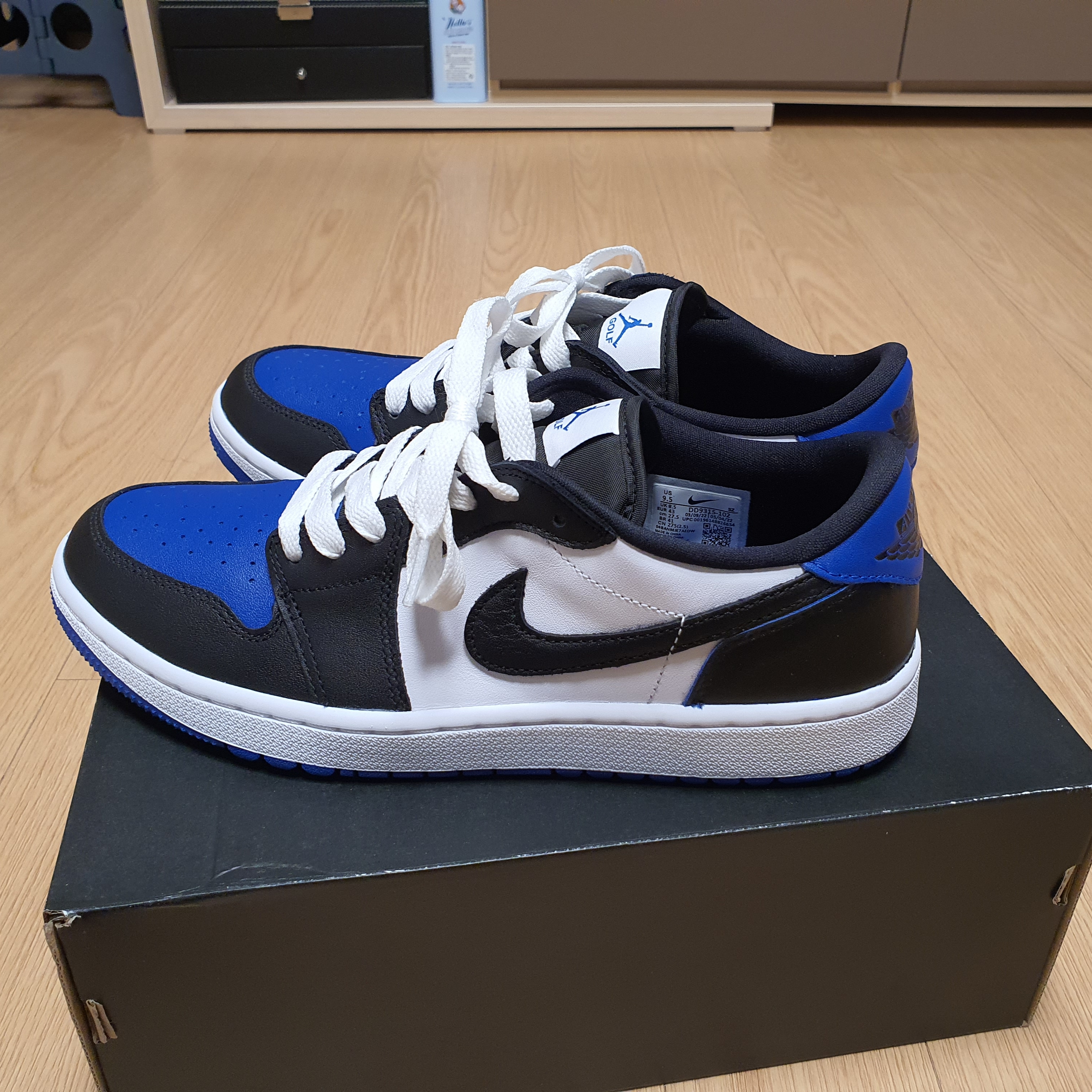 Jordan 1 Low Golf Sport Royal 착용 스타일 - 2