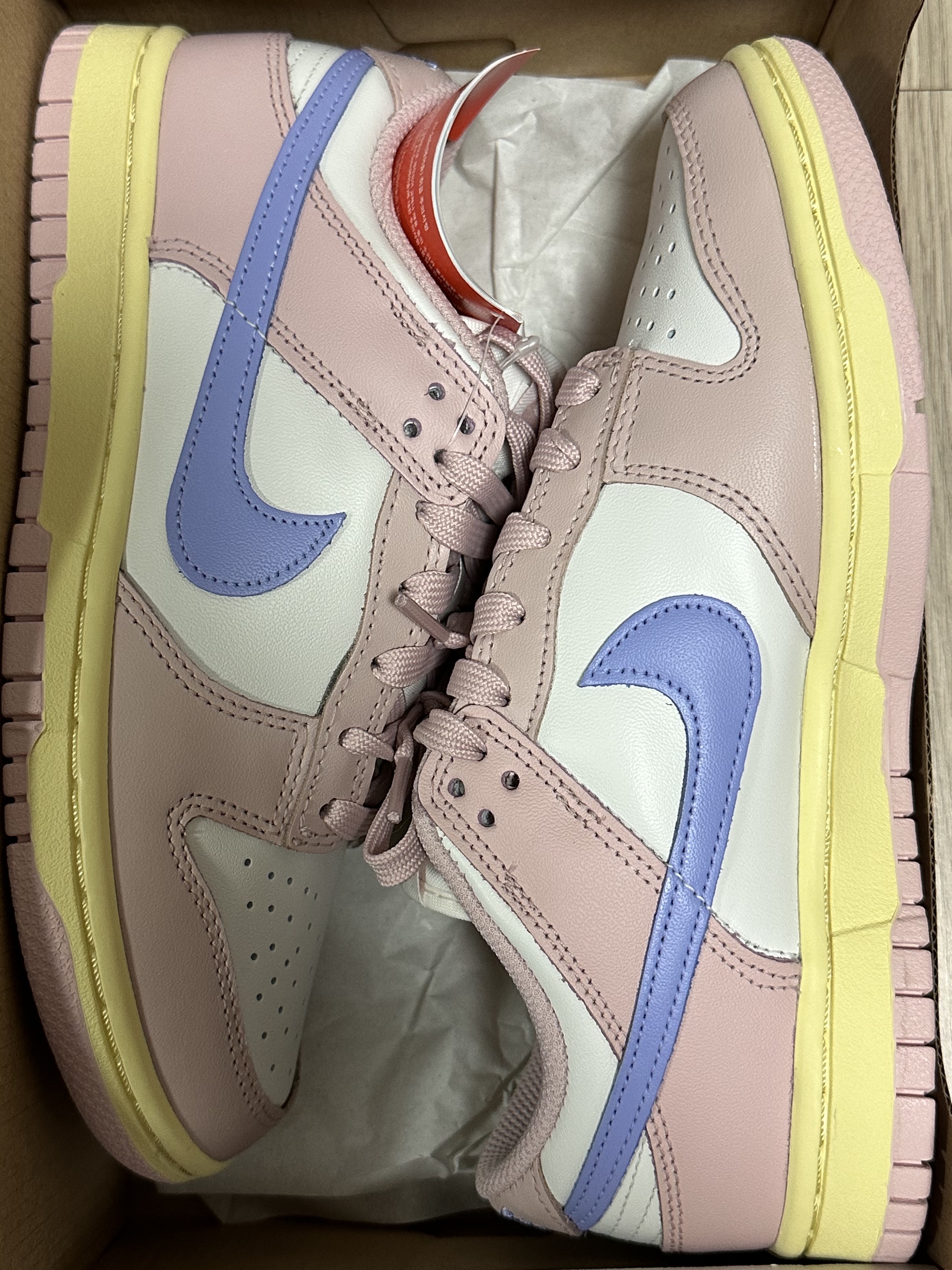 (W) Nike Dunk Low Pink Oxford 착용 스타일