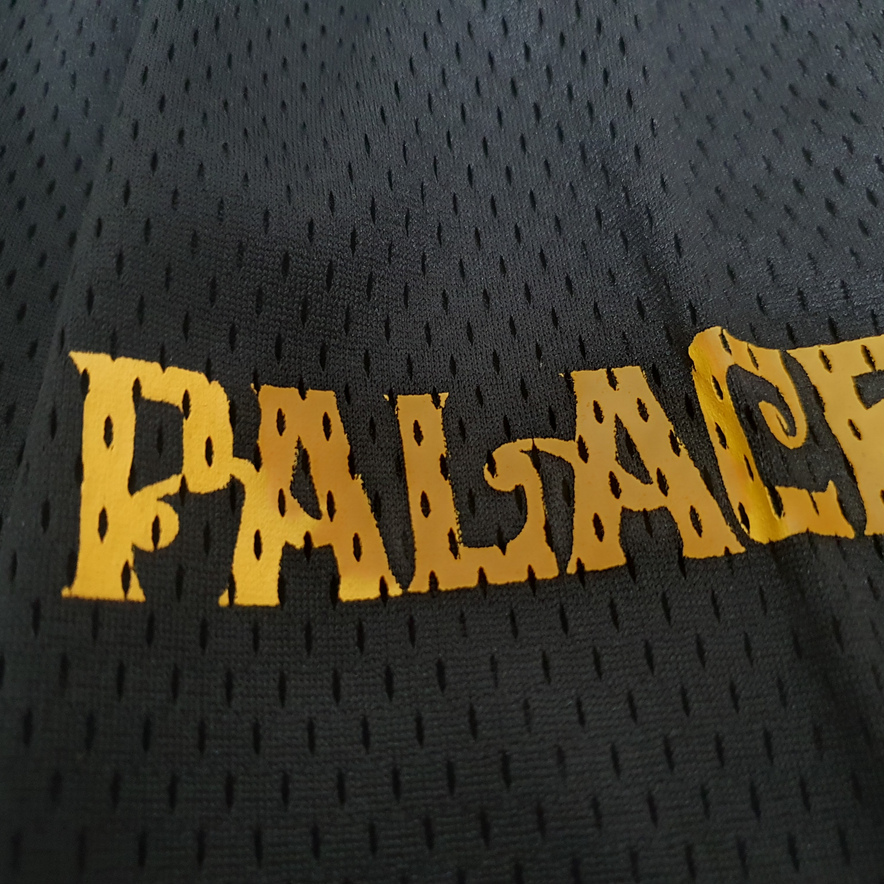 Palace Mesh Practice Shorts Black - 22SS 착용 스타일 - 4