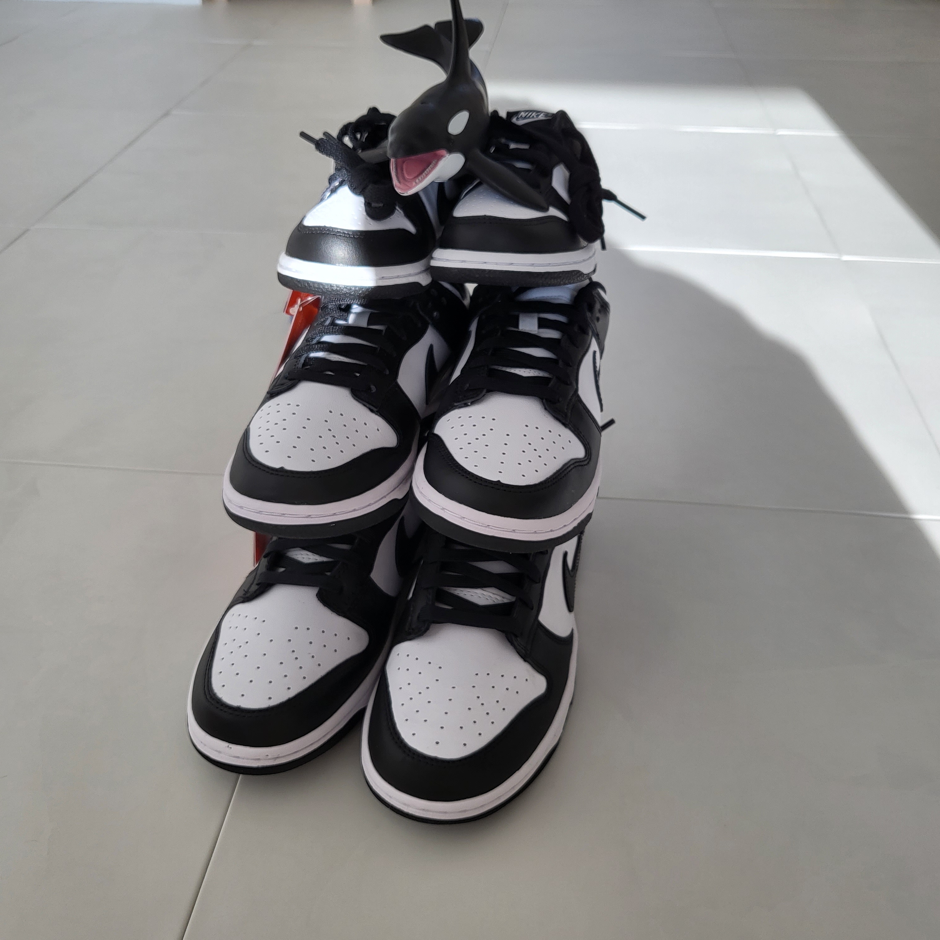 Nike Dunk Low Retro Black, (W) Nike Dunk Low Black 착용 스타일