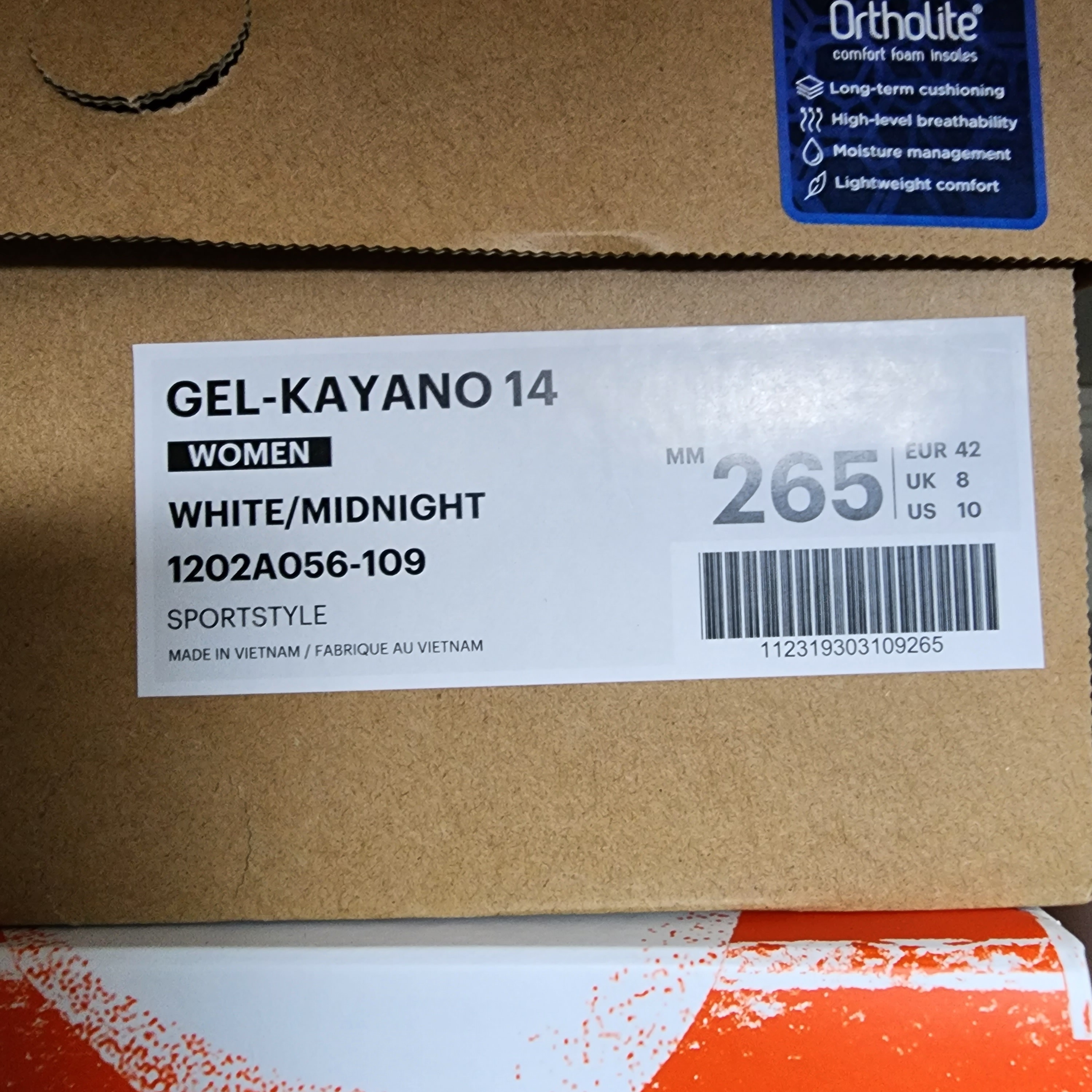 (W) Asics Gel-Kayano 14 White Midnight 착용 스타일 - 4