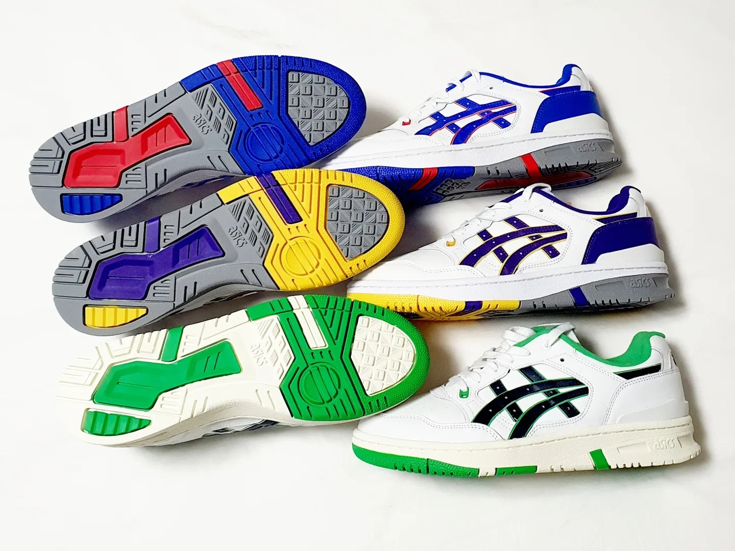 Asics EX89 White French Blue, Asics EX89 White Gentry Purple 착용 스타일 - 5