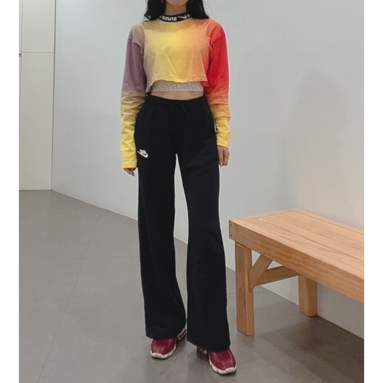 Nike x Stussy NRG FL LS Top Multi Color (DO5308-902) 착용 스타일 - 1