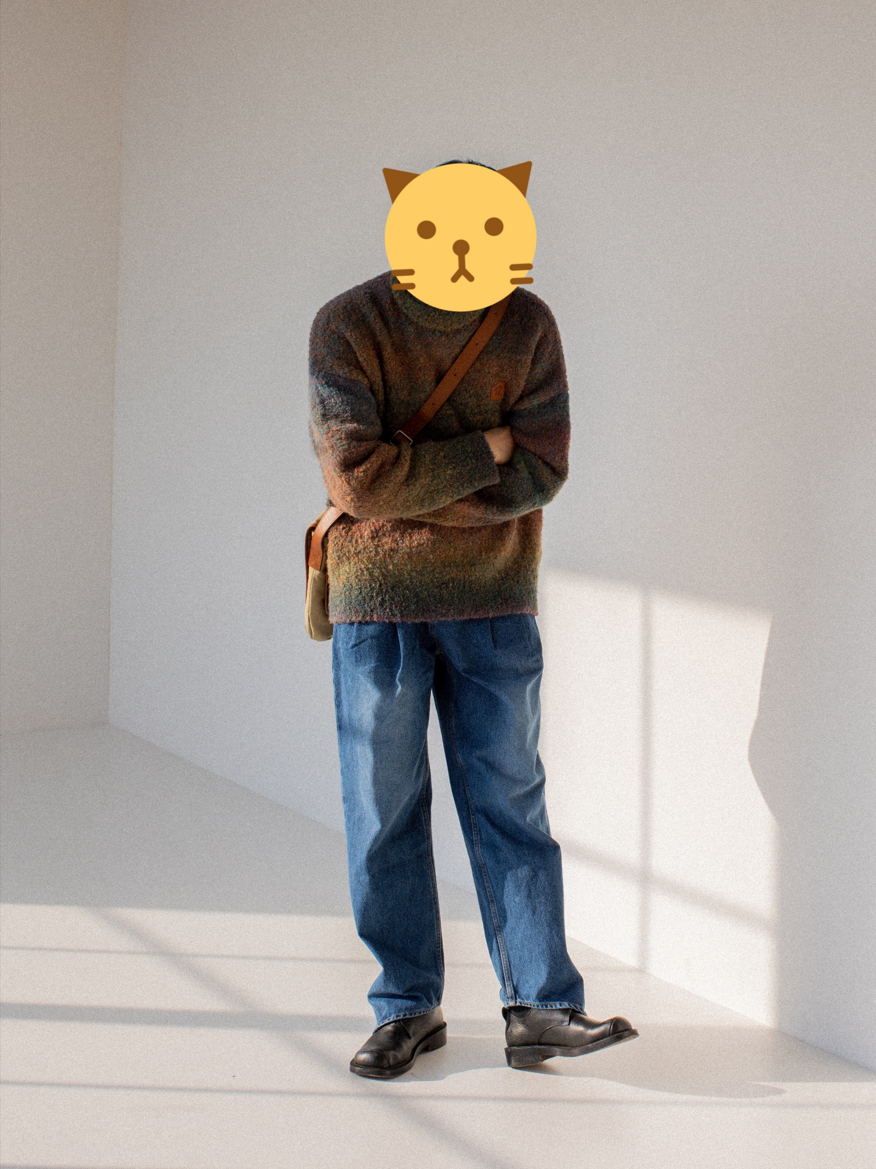 Ader Error Pollon Jeans Blue 착용 스타일 - 4