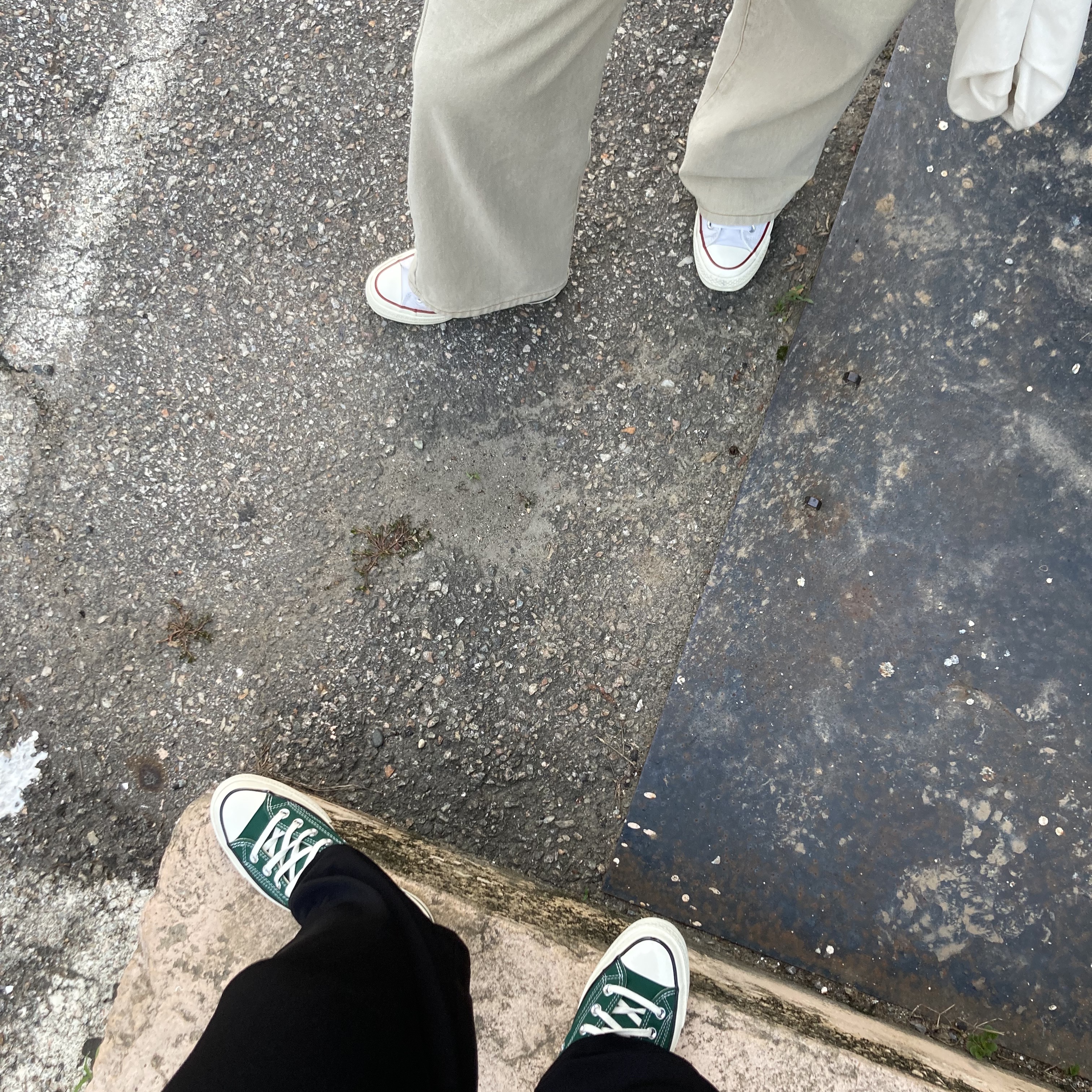 Converse Chuck 70 Ox Midnight Clover, Converse Chuck 70 Ox White - Standard 착용 스타일 - 2