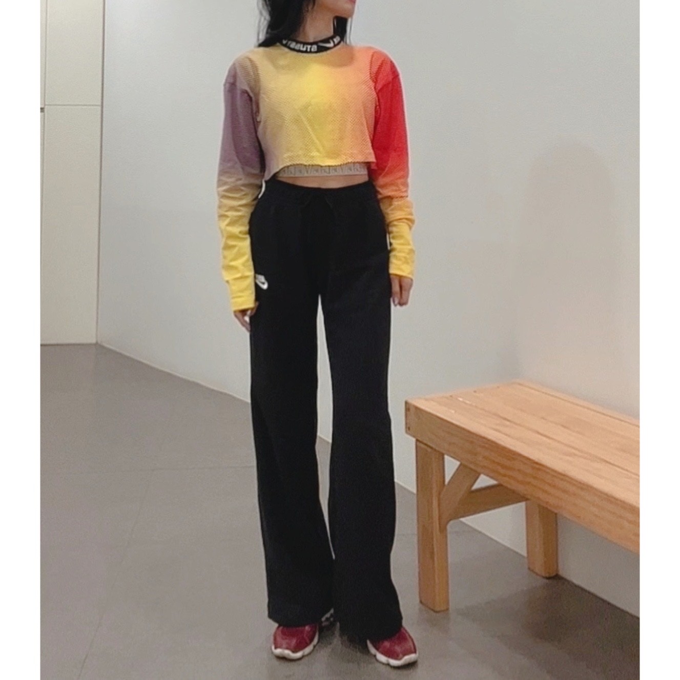 Nike x Stussy NRG FL LS Top Multi Color (DO5308-902) 착용 스타일 - 2