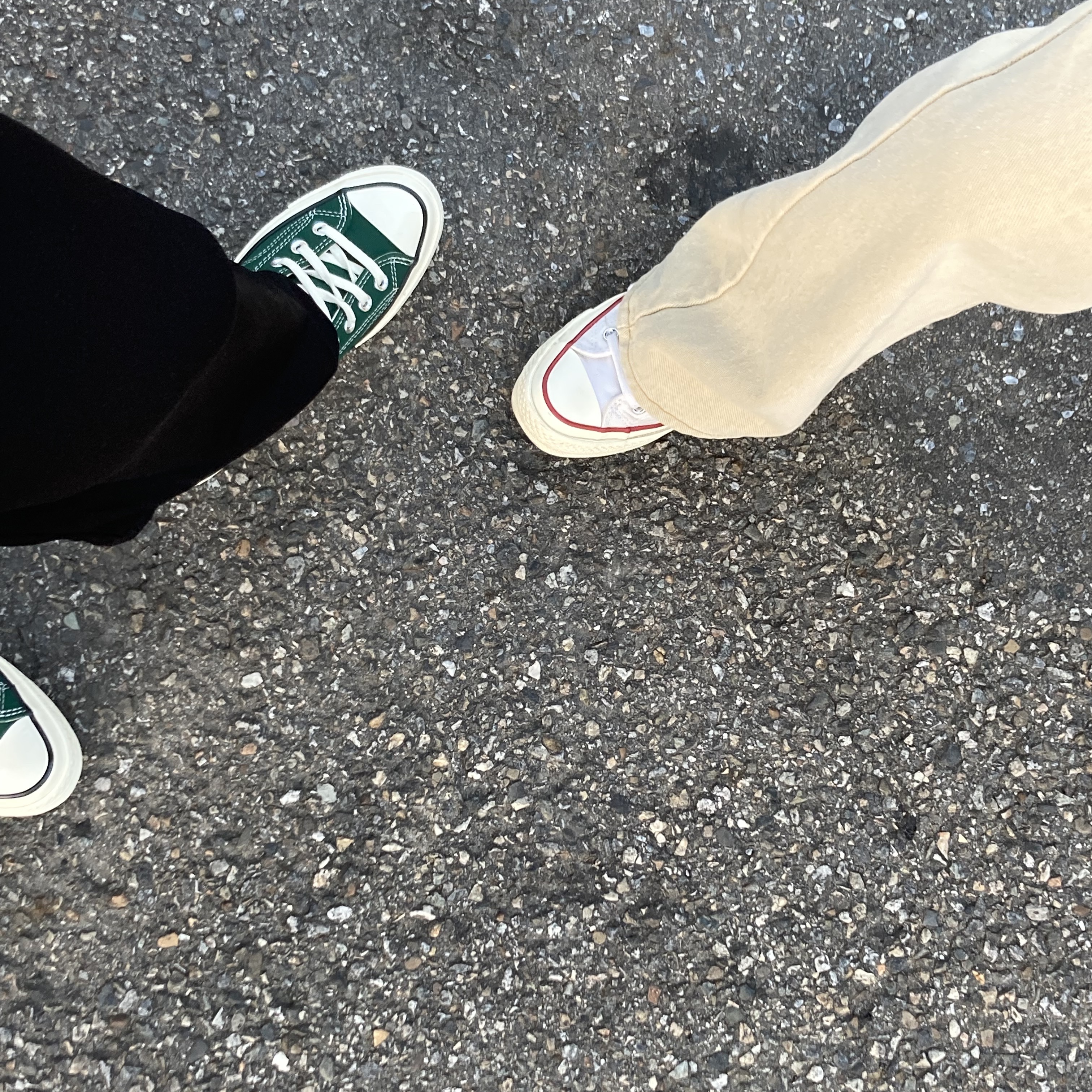 Converse Chuck 70 Ox Midnight Clover, Converse Chuck 70 Ox White - Standard 착용 스타일 - 1