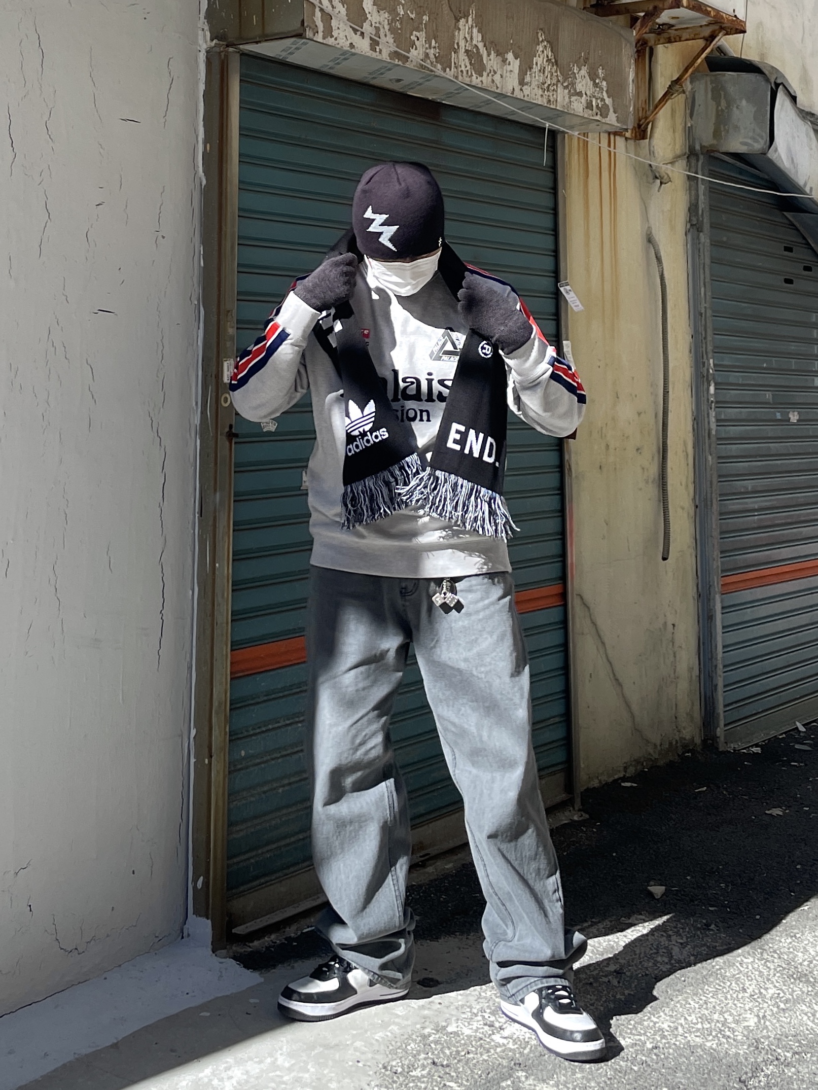 ウェア palace flag stripe crew Palace Flag Stripe Crew Navy Men's - SS22 - US