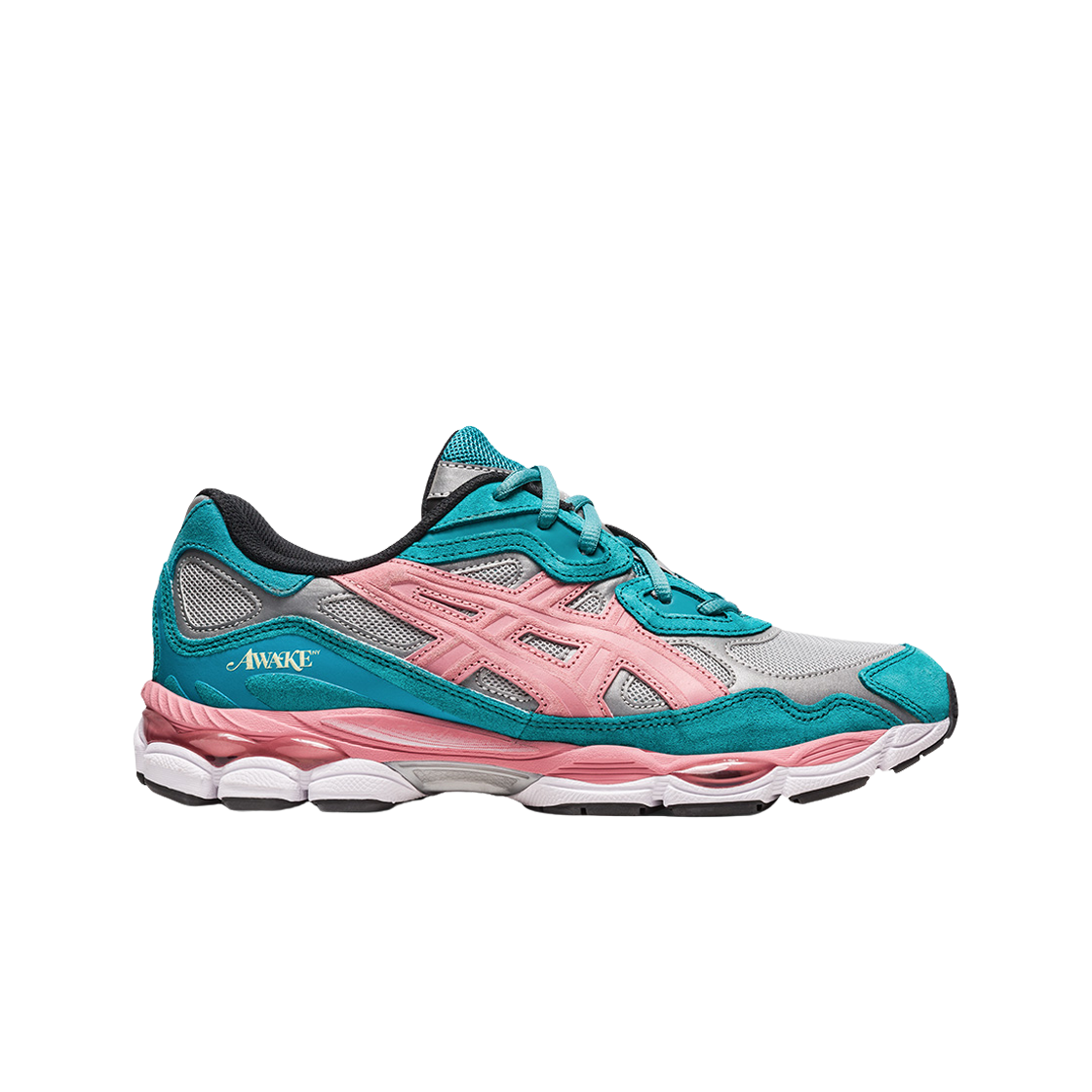아식스 x 어웨이크 NY 젤 NYC 퓨어 실버 그린(Asics x Awake NY Gel-NYC Pure Silver Green Blue Slate)