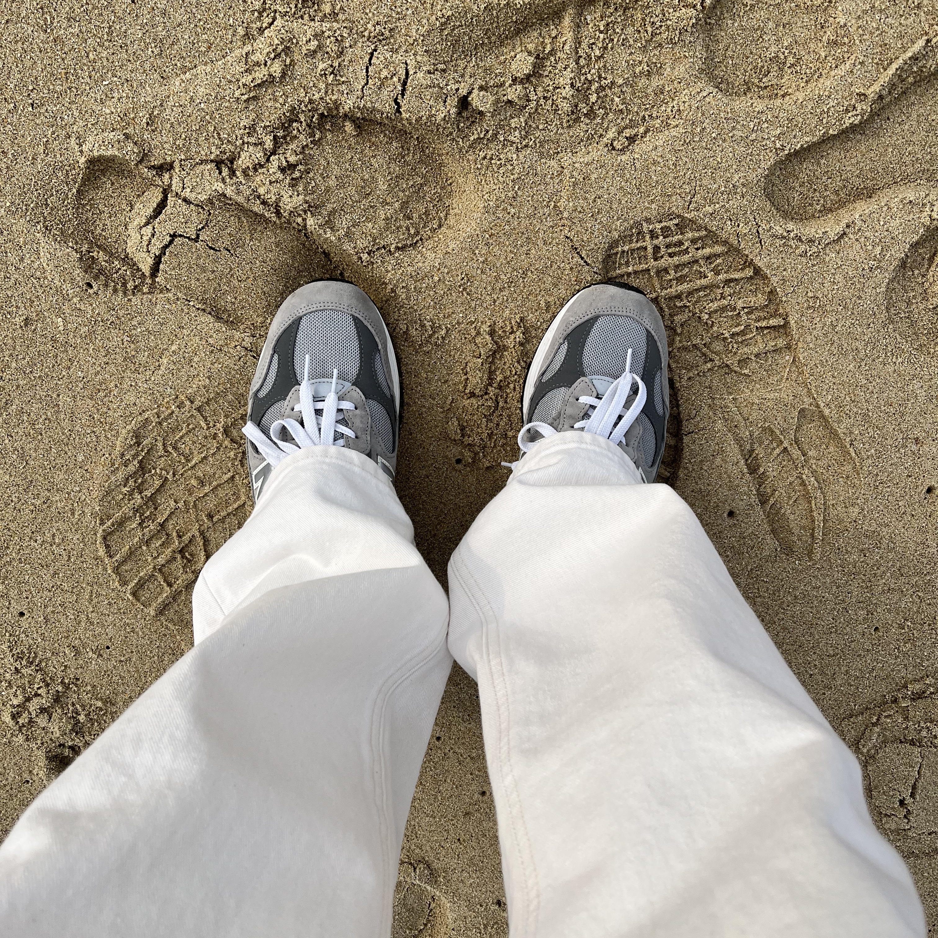 New Balance 992 Made in USA Grey - D Standard 착용 스타일