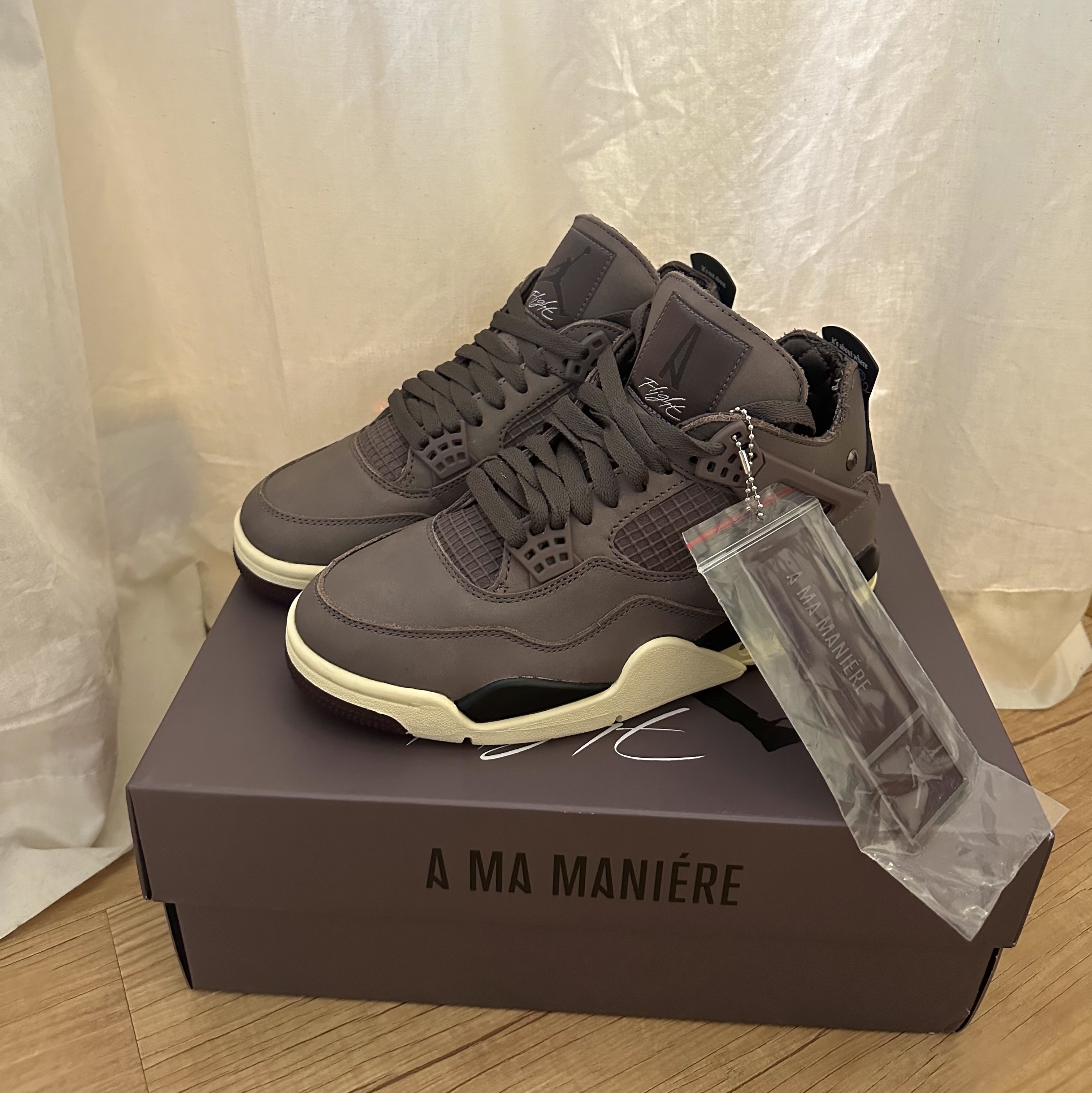 Jordan 4 x A Ma Maniere Retro Violet Ore 착용 스타일 - 2