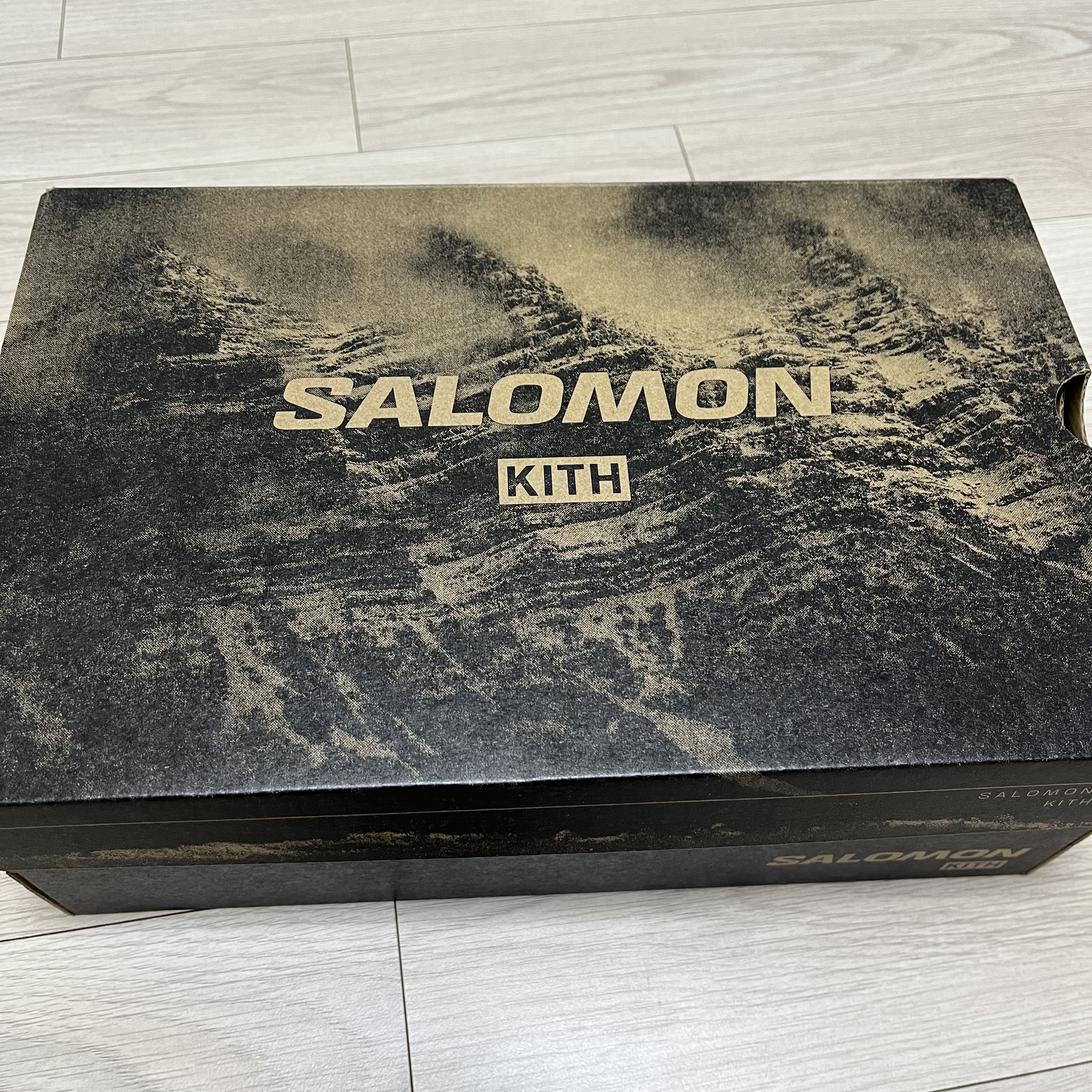 Salomon x Kith XT-6 Gore-Tex Quail Moonscape Vanilla Ice 착용 스타일 - 4