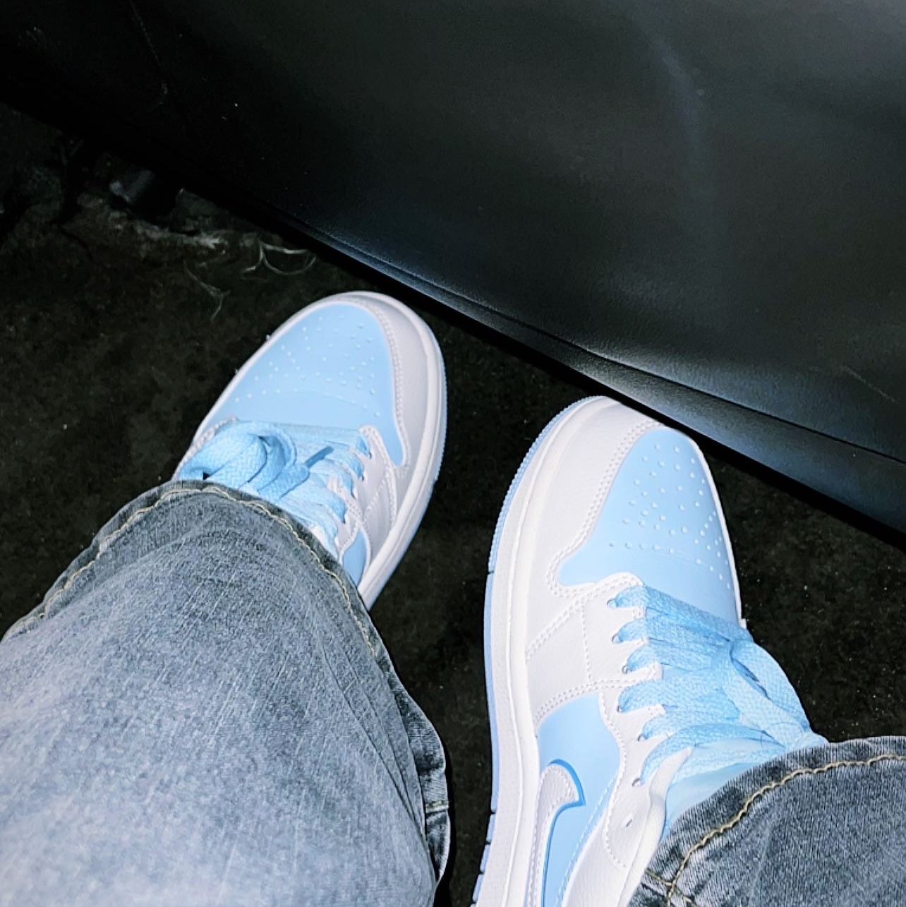 (W) Jordan 1 Low SE Sail Ice 착용 스타일 - 1