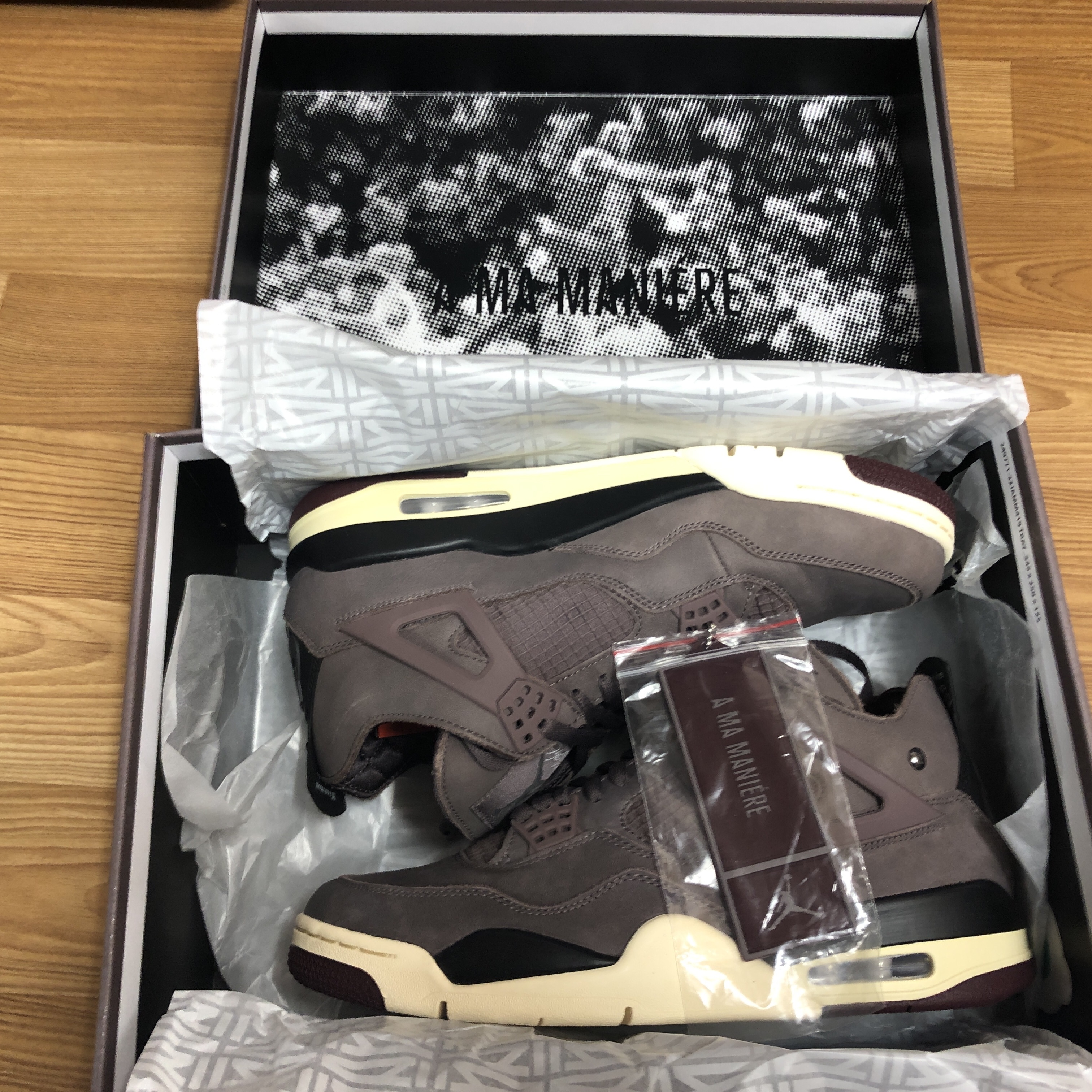 Jordan 4 x A Ma Maniere Retro Violet Ore 착용 스타일 - 2