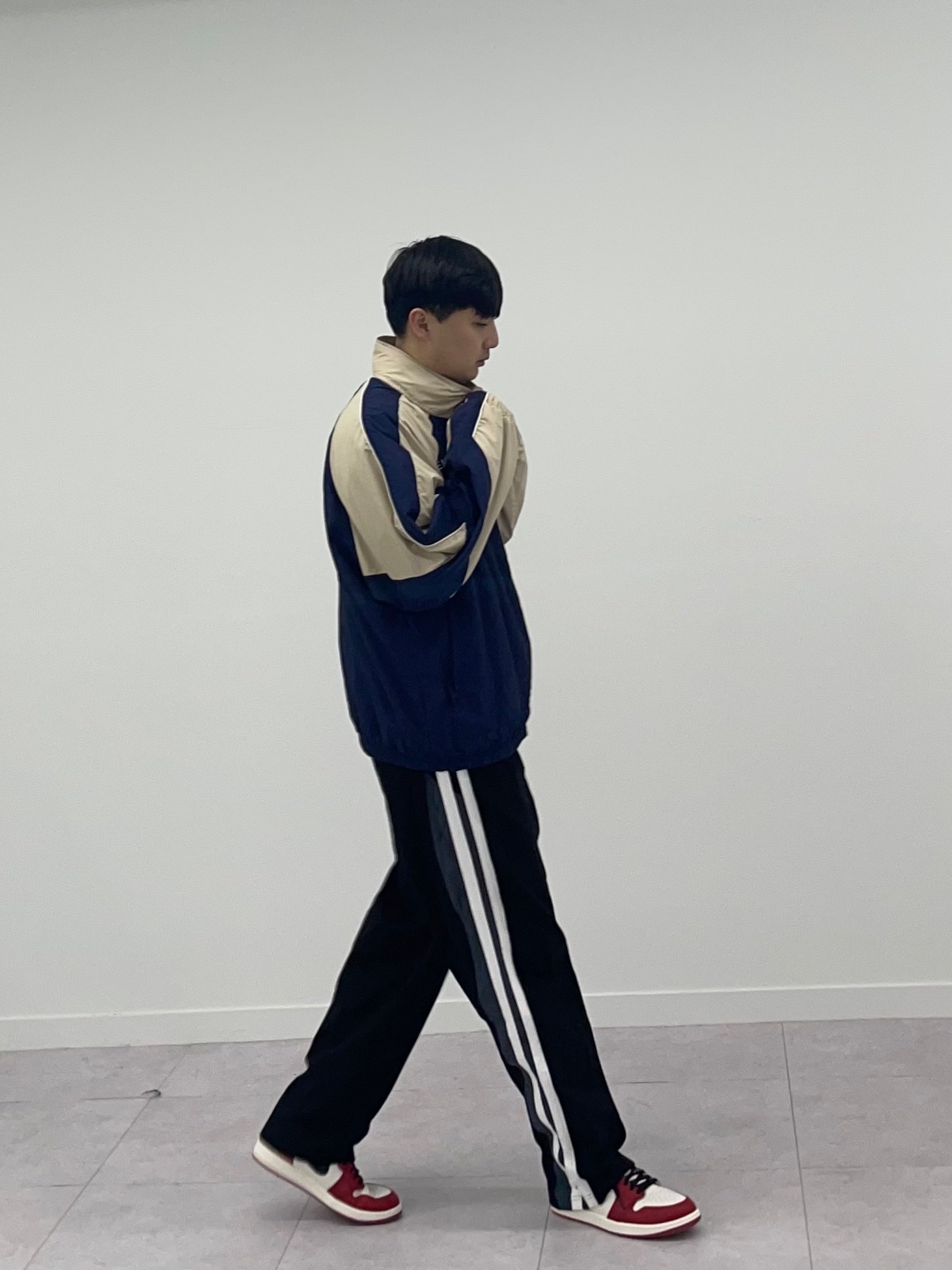 Nike x Cav Empt Track Jacket Navy, Jordan 1 Retro High OG Chicago 2022 착용 스타일
