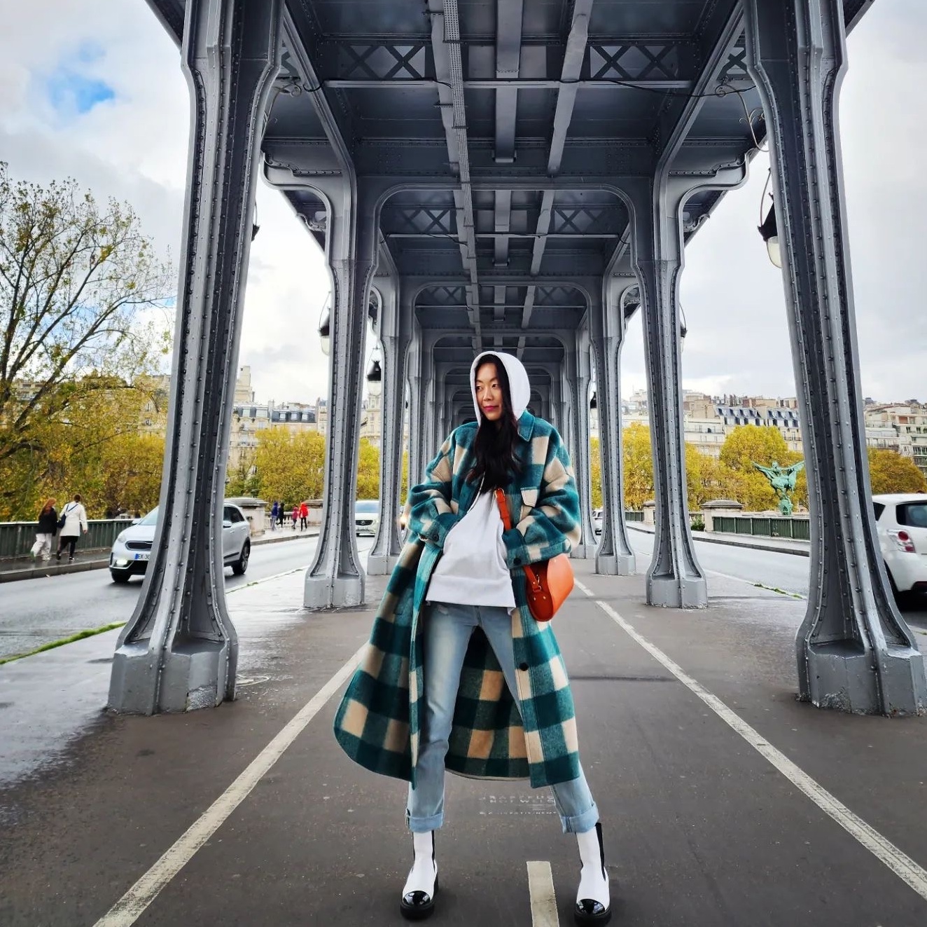 (W) Isabel Marant Fontizi Coat Green - 21FW 착용 스타일