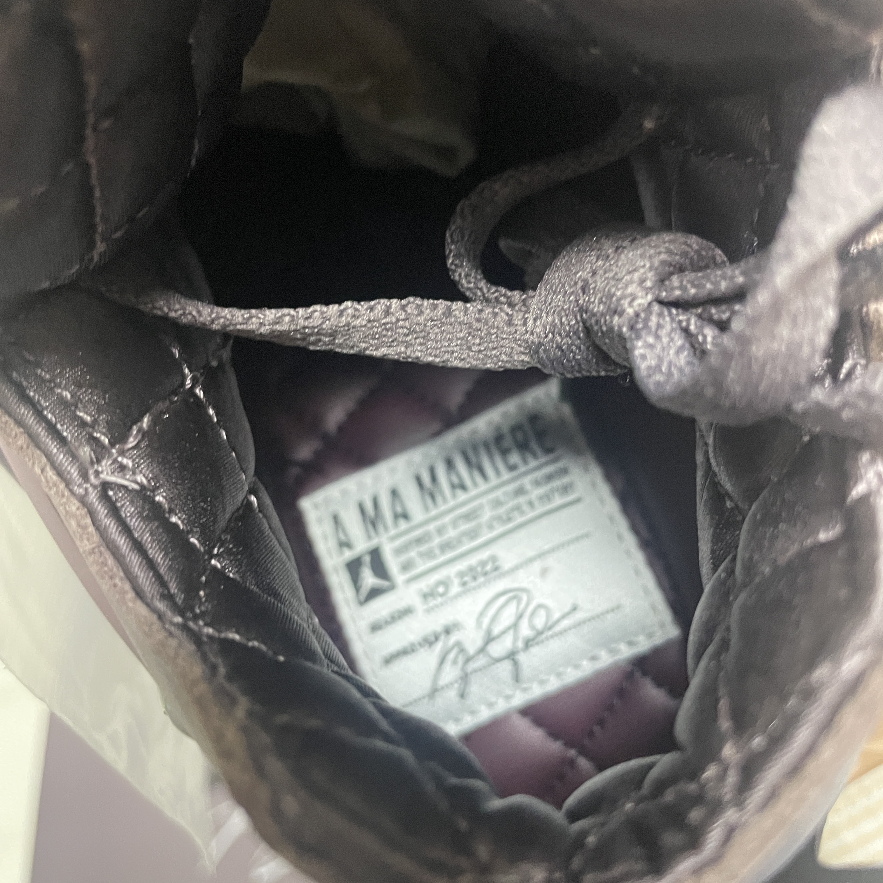 Jordan 4 x A Ma Maniere Retro Violet Ore 착용 스타일 - 3
