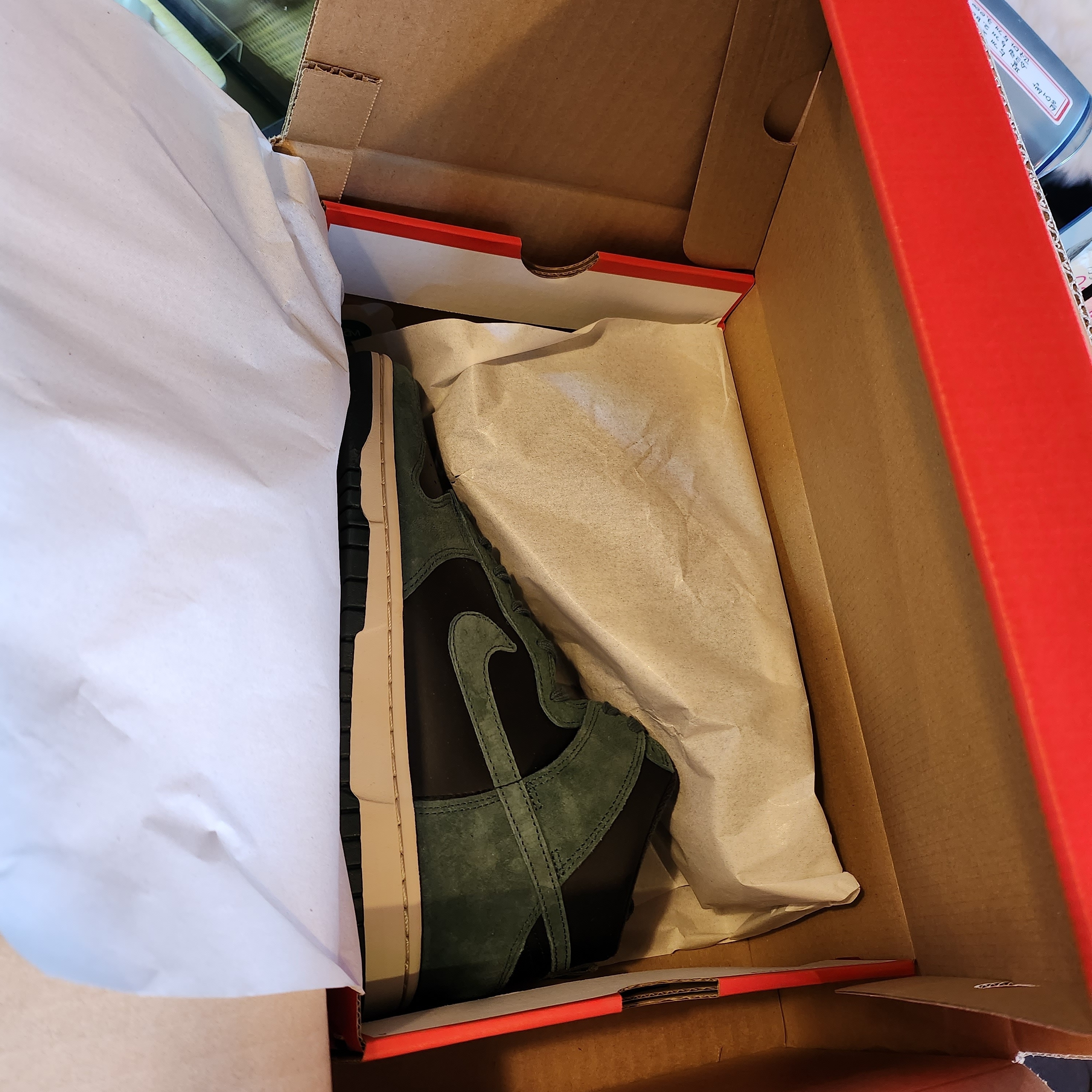 Nike Dunk High Retro PRM Faded Spruce 착용 스타일 - 1