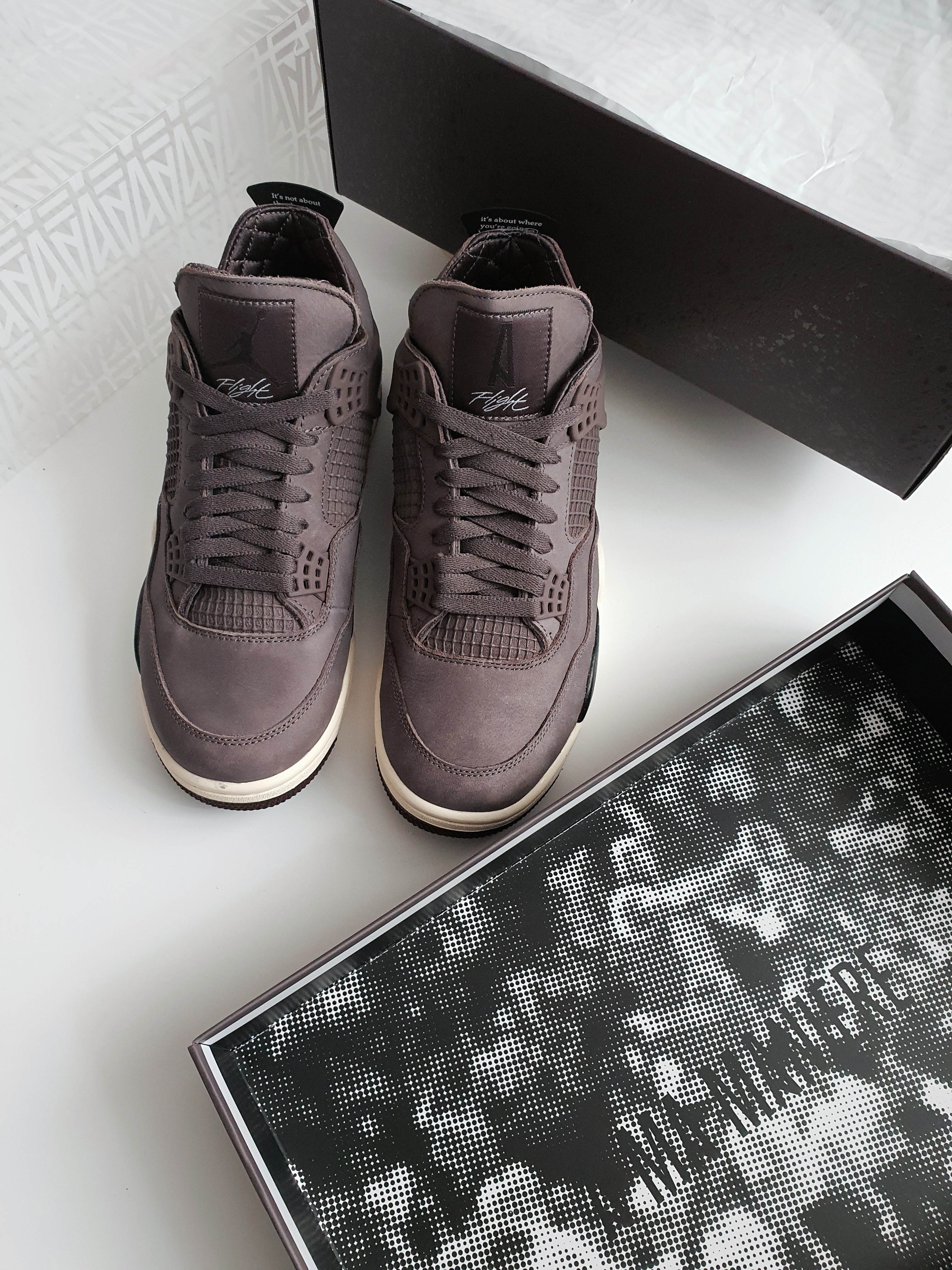 Jordan 4 x A Ma Maniere Retro Violet Ore 착용 스타일