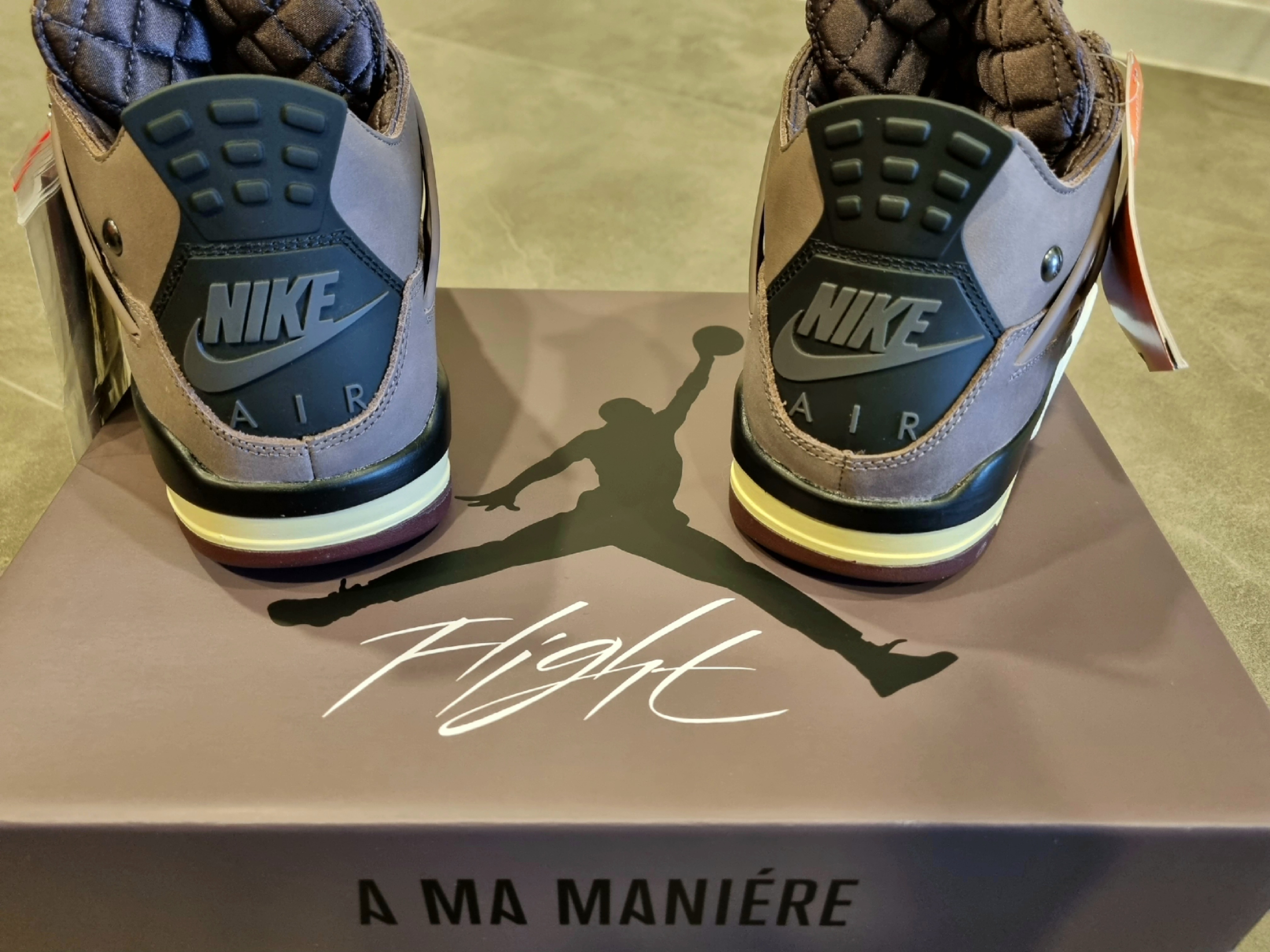 Jordan 4 x A Ma Maniere Retro Violet Ore 착용 스타일 - 3