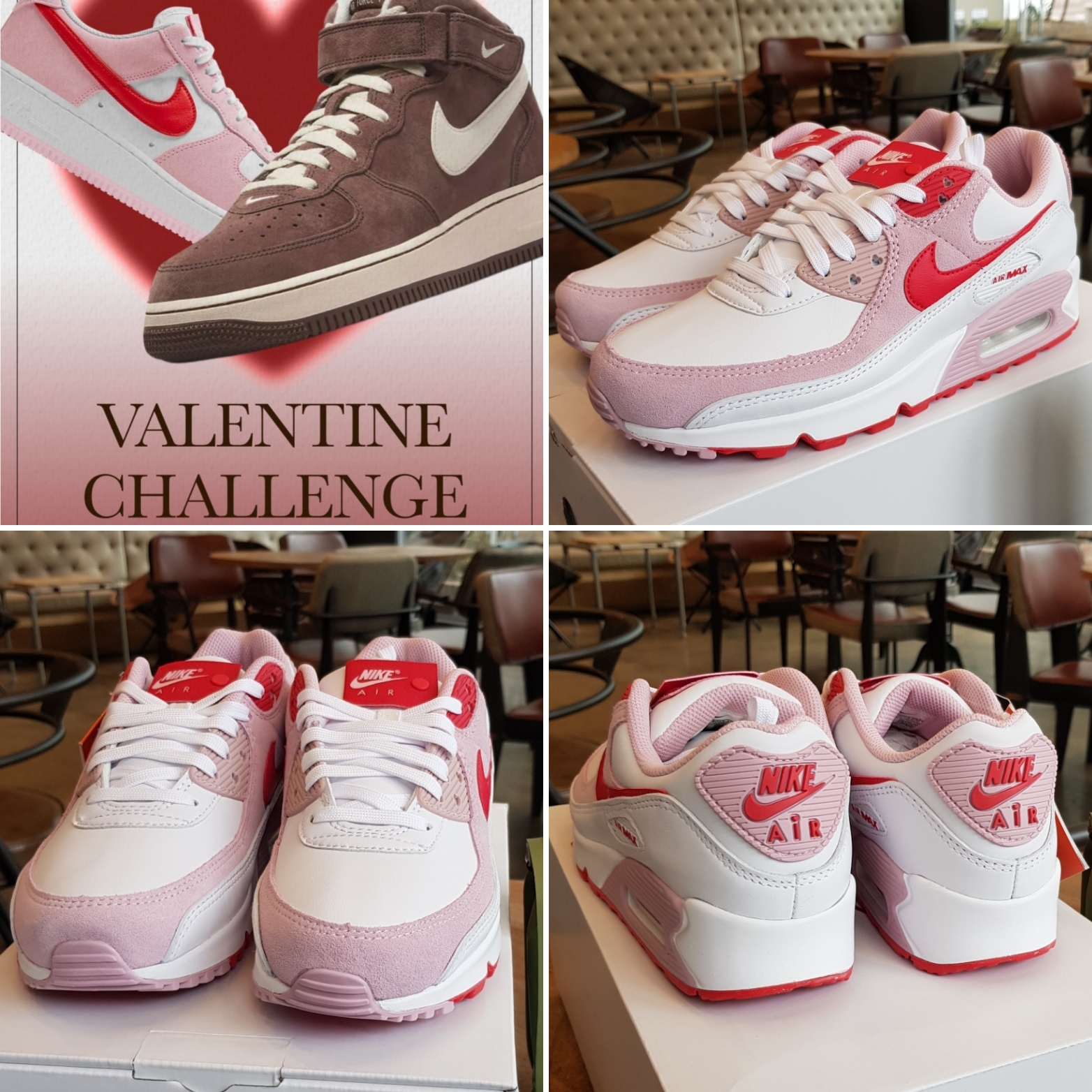 (W) Nike Air Max 90 QS Valentine's Day 착용 스타일