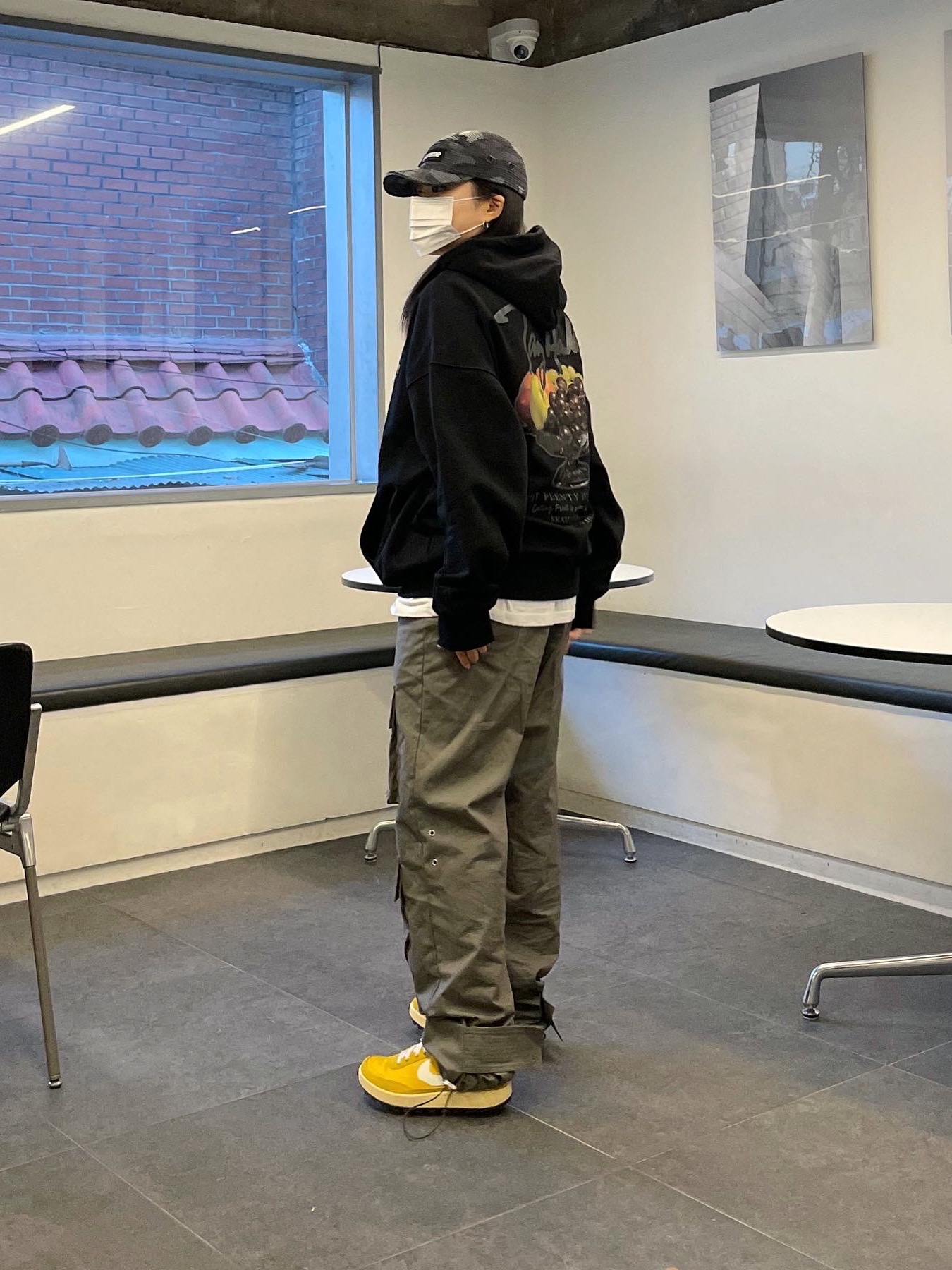 Nike x Tom Sachs General Purpose Shoe Archive, Supreme Military Camp Cap Black Prym1 Camo - 22SS 착용 스타일 - 2