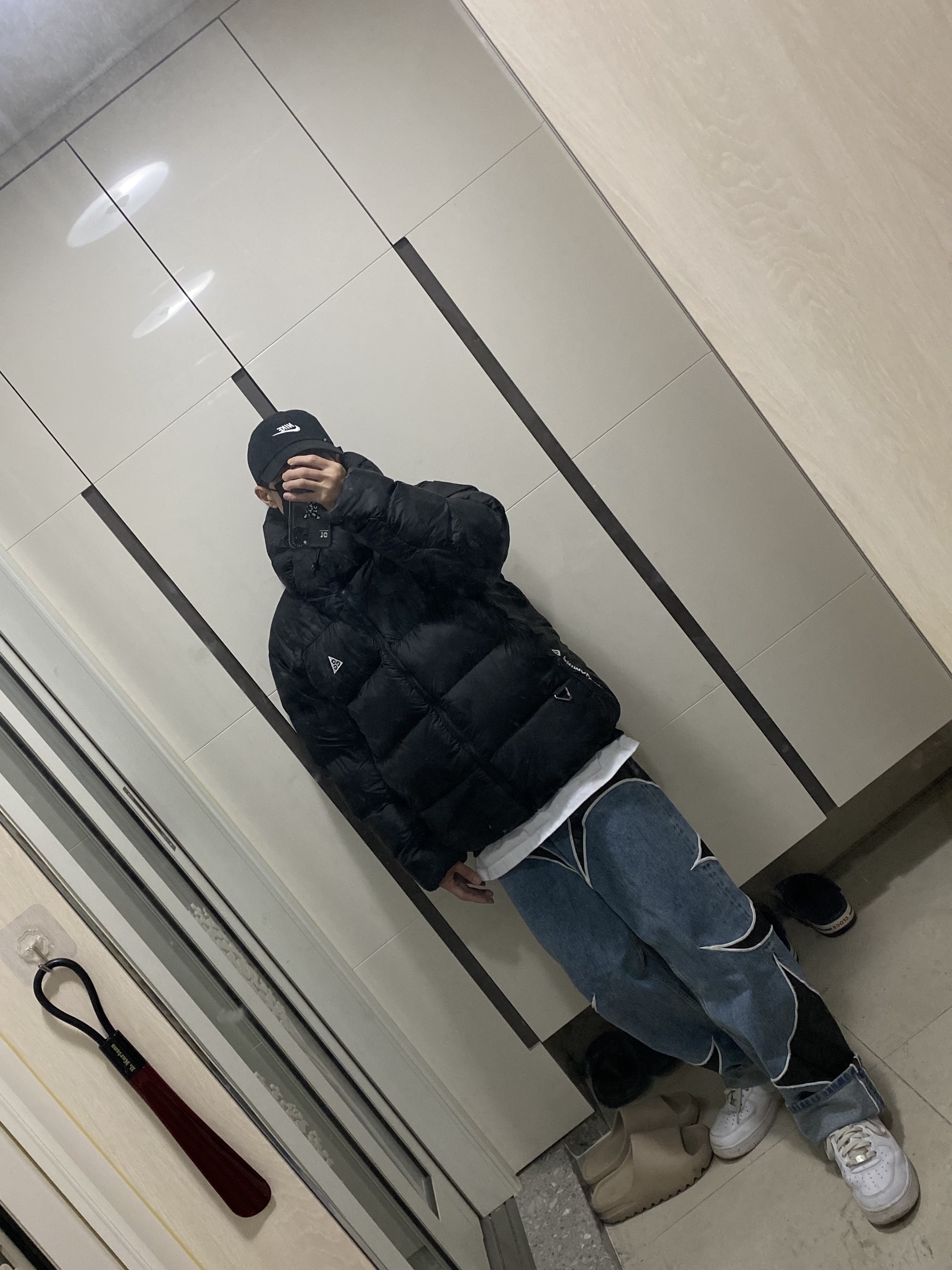 Nike ACG Therma-Fit ADV Lunar Lake Puffer Jacket Black - Asia, Nike Air Force 1 '07 Low White 착용 스타일