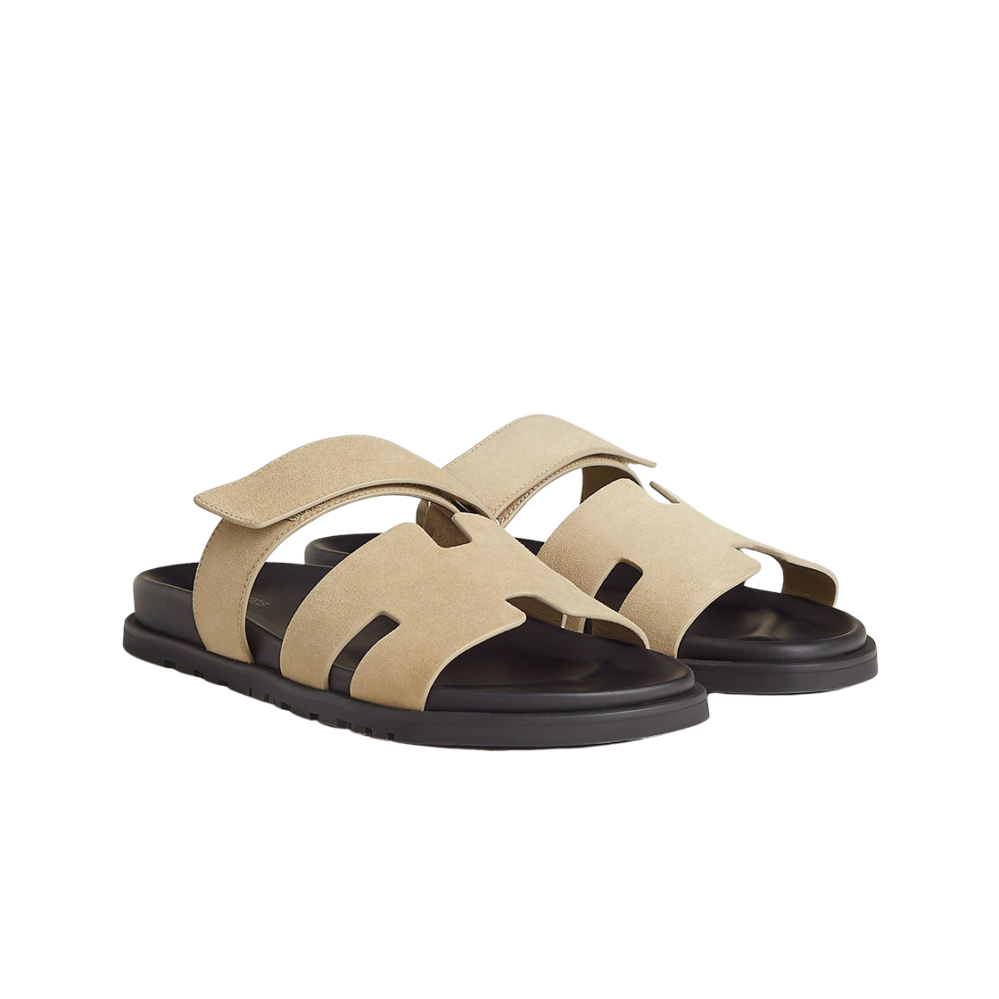 에르메스 시프레 샌들 스웨이드 고트스킨 & 베쥬 아흐질(Hermes Chypre Sandal Suede Goatskin & Beige Argile) - 2