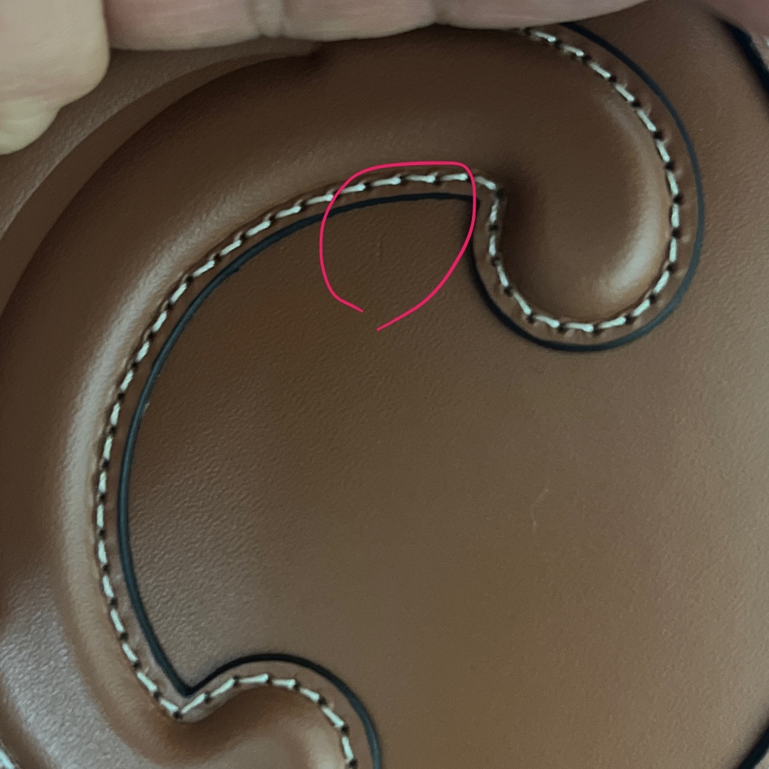 Celine Oval Bag Cuir Triomphe in Smooth Calfskin Tan 착용 스타일 - 2