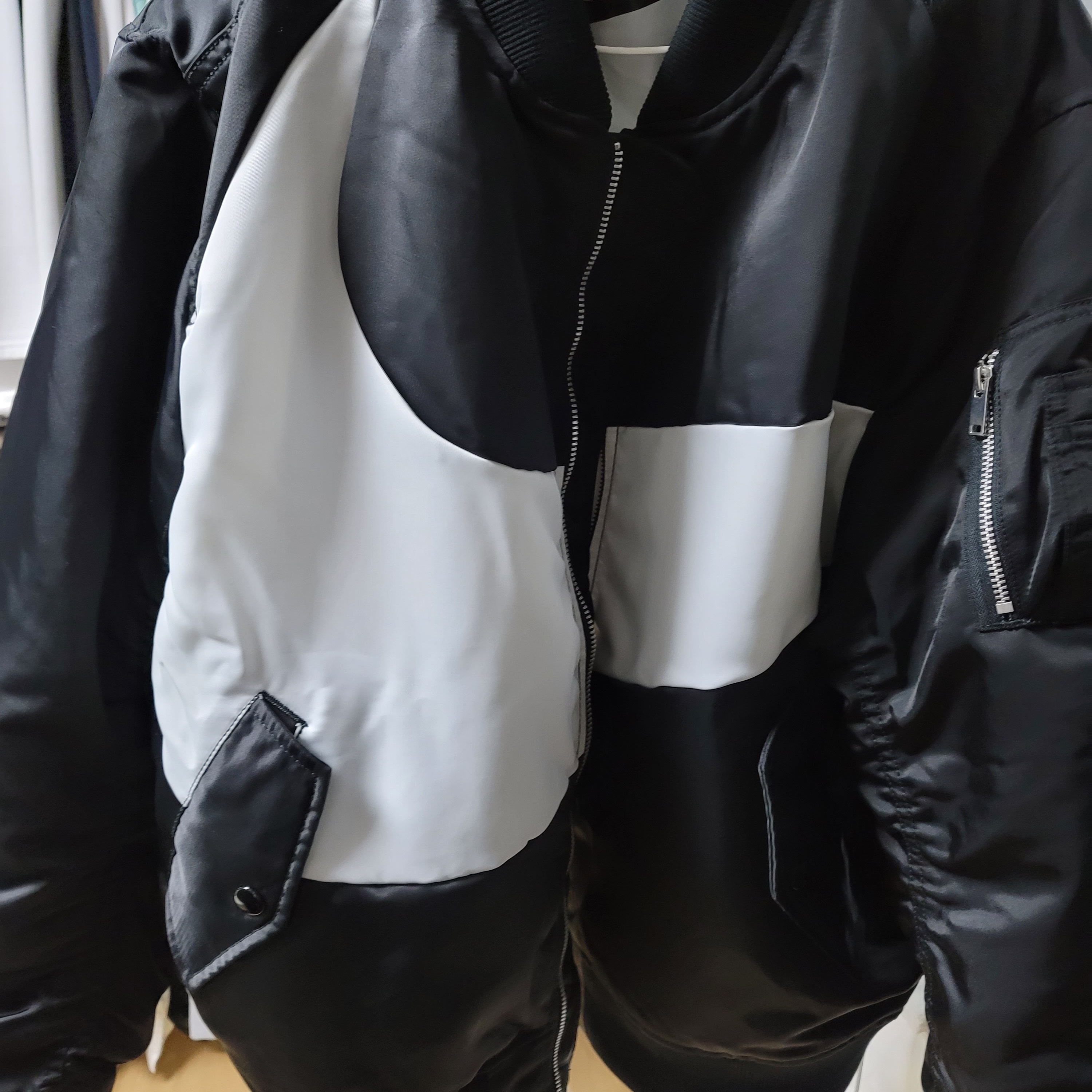 Nike NSW Swoosh Therma-Fit Bomber Black - Asia 착용 스타일 - 1