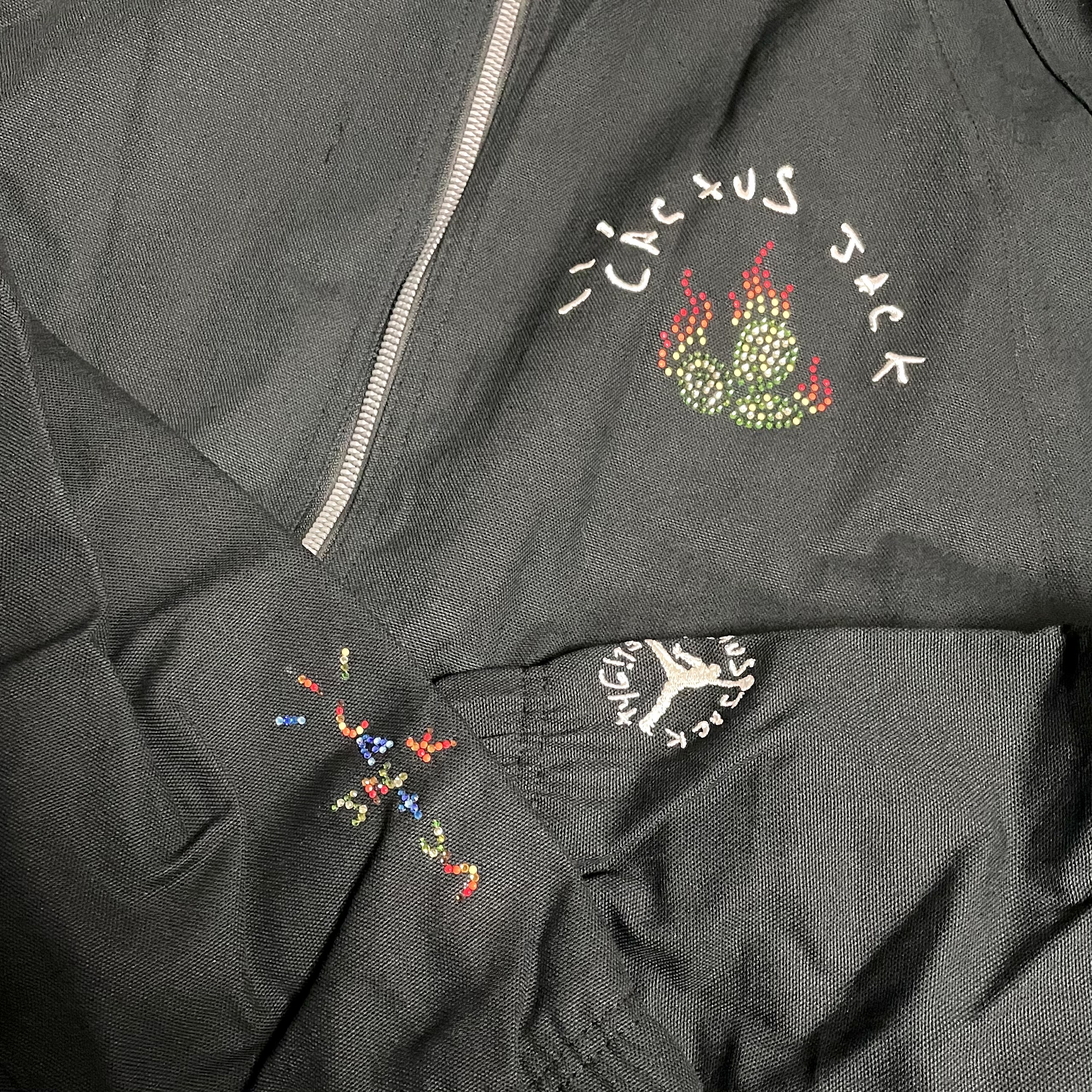 Jordan x Travis Scott Woven Jacket Black - US/EU 착용 스타일 - 2