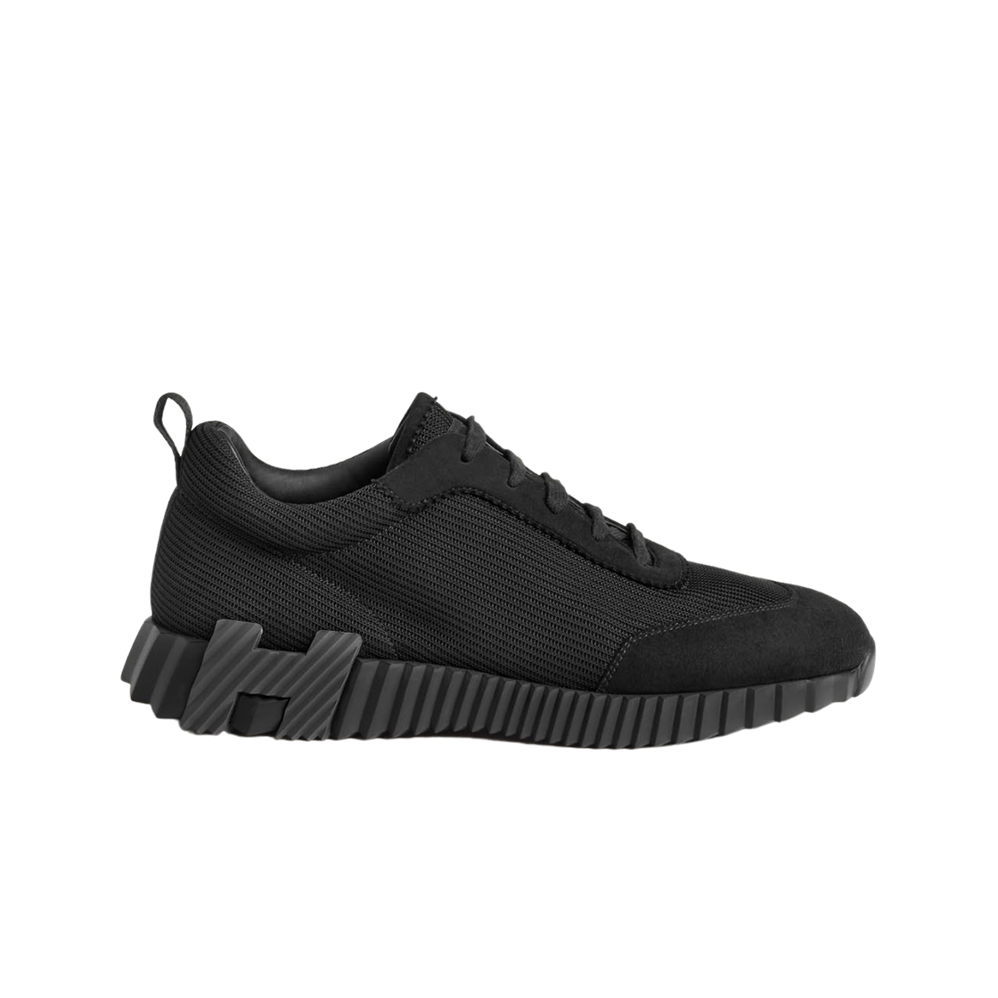 H231764ZH01 Hermes Bouncing Sneakers Mesh Suede Goatskin & Noir