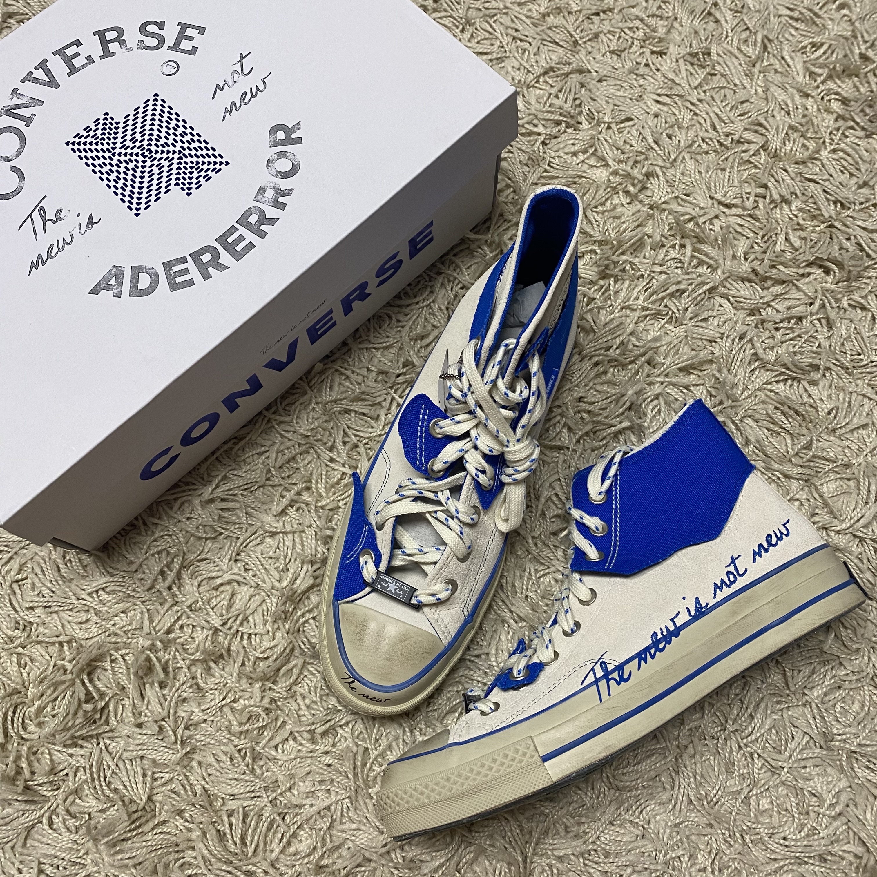 Converse x Ader Error Chuck 70 High White 착용 스타일