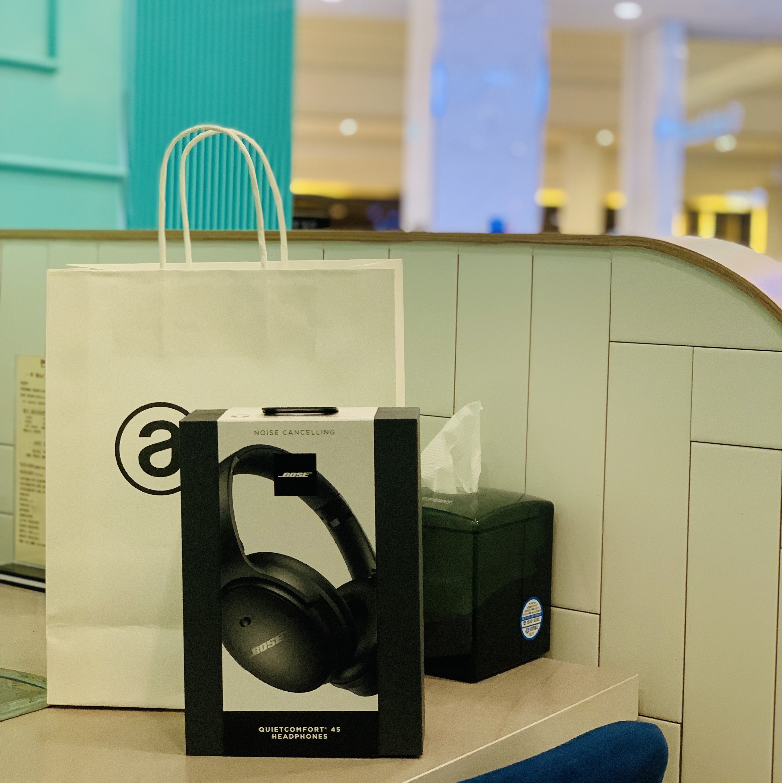 BOSE QC45 Triple Black (Korean Ver.) 착용 스타일