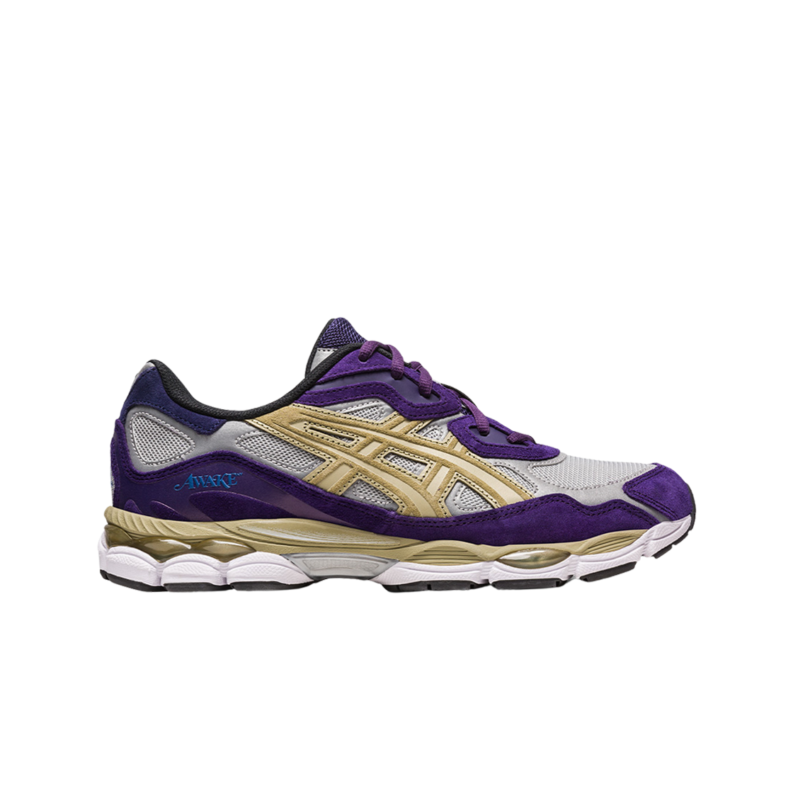 아식스 x 어웨이크 NY 젤 NYC 퓨어 실버 고딕 그레이프(Asics x Awake NY Gel-NYC Pure Silver Gothic Grape)