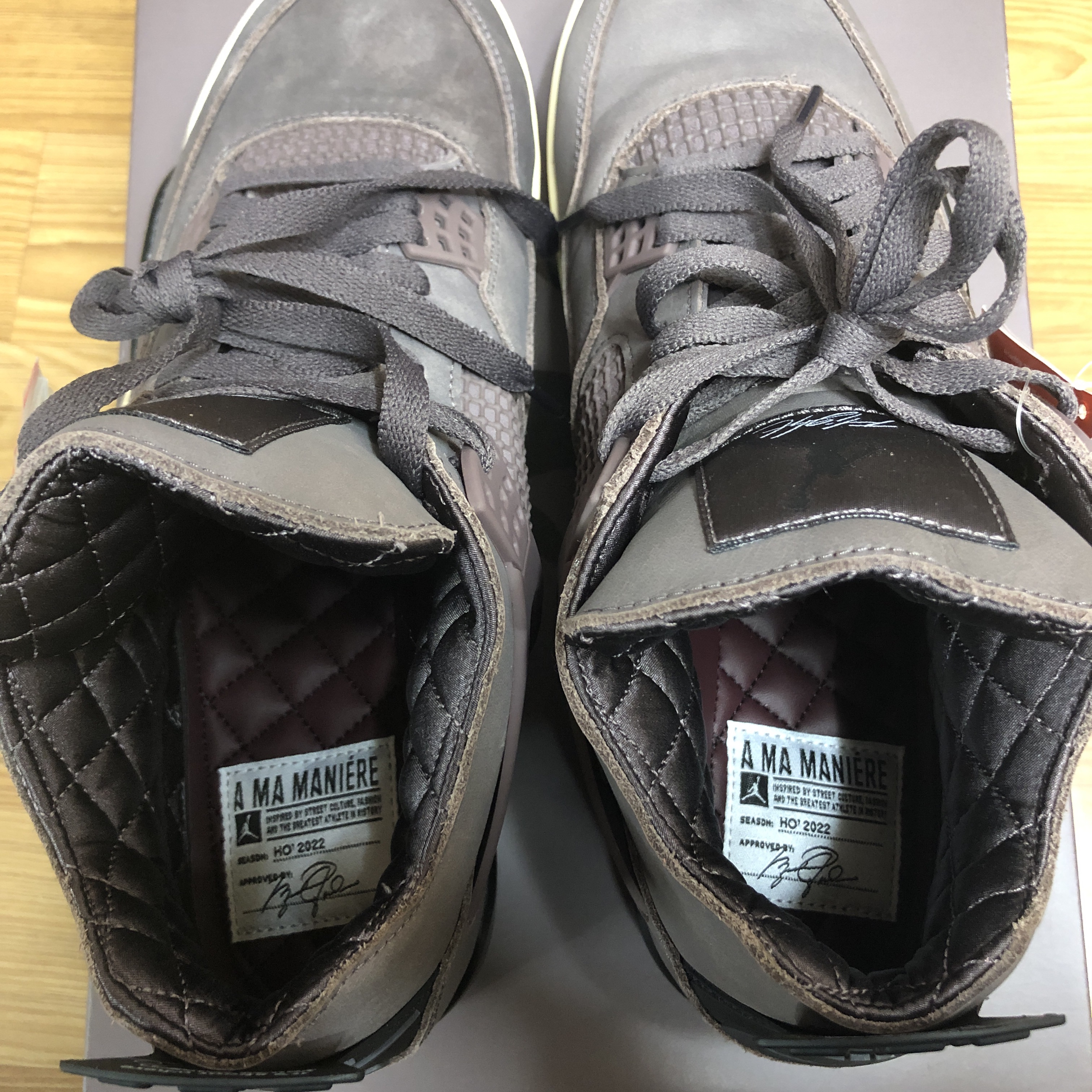 Jordan 4 x A Ma Maniere Retro Violet Ore 착용 스타일 - 4