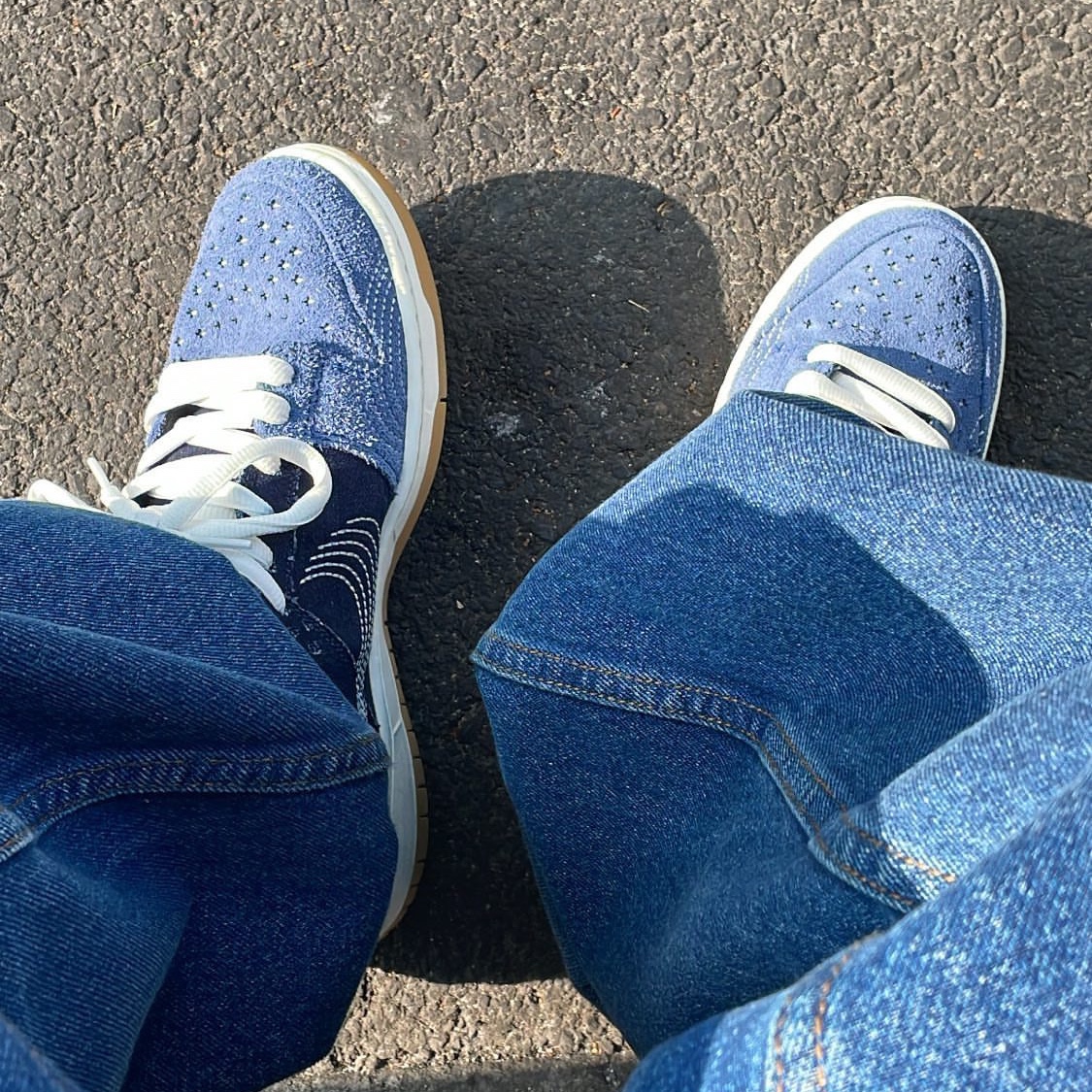 Nike SB Dunk Low Pro Mystic Navy 착용 스타일