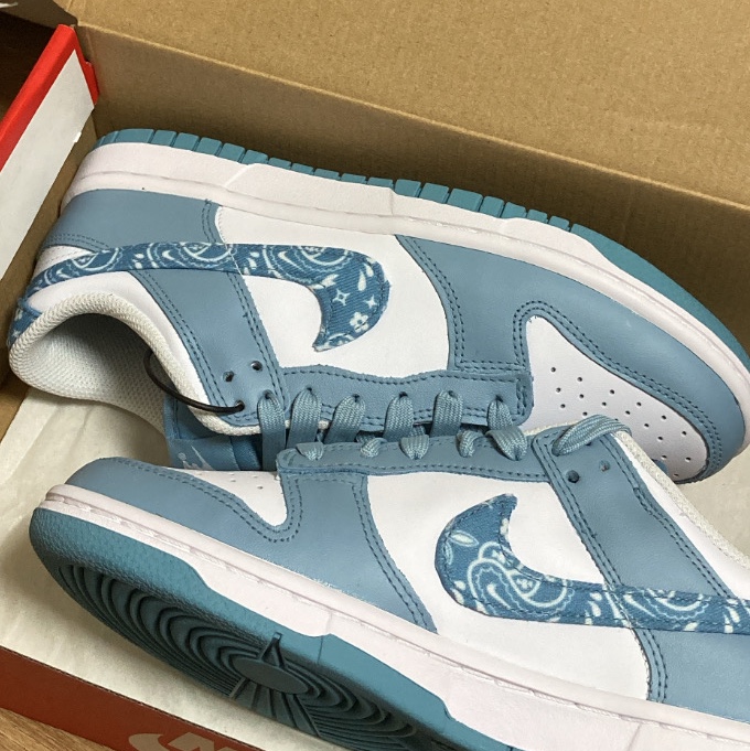 (W) Nike Dunk Low Essential Blue Paisley 착용 스타일