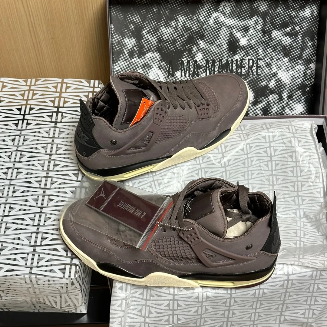 Jordan 4 x A Ma Maniere Retro Violet Ore 착용 스타일 - 1